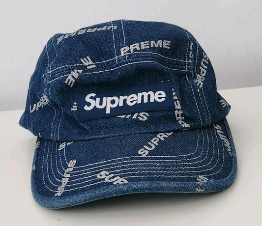 Gorra Supreme Camp Logo Denim SS17 Azul