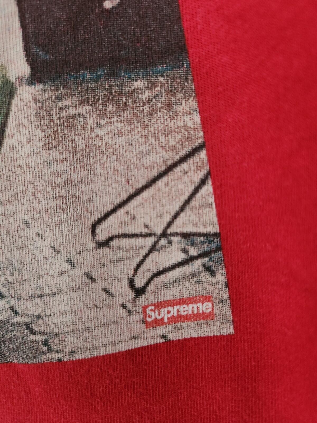 SS15 Supreme KIDS 40OZ red Tee L large T-shirt Jesus Christ what happened? Rare