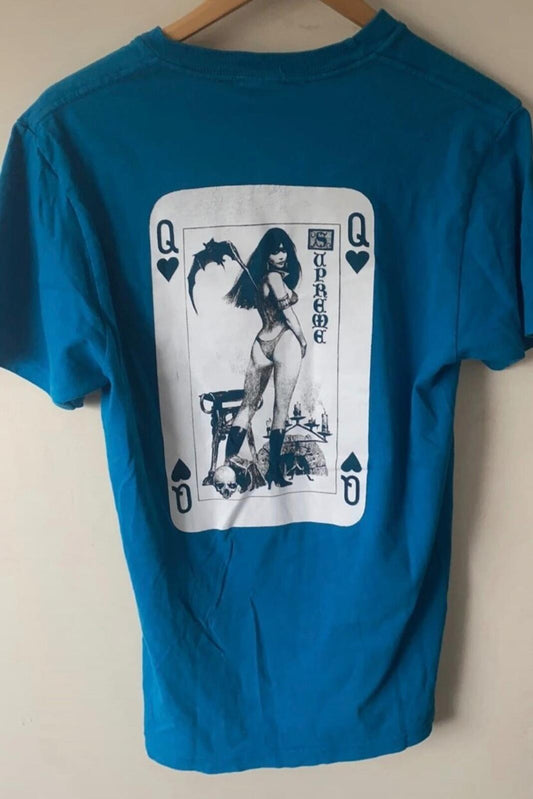 SS17 Supreme Vampirella Card tee M medium deep blue t-shirt