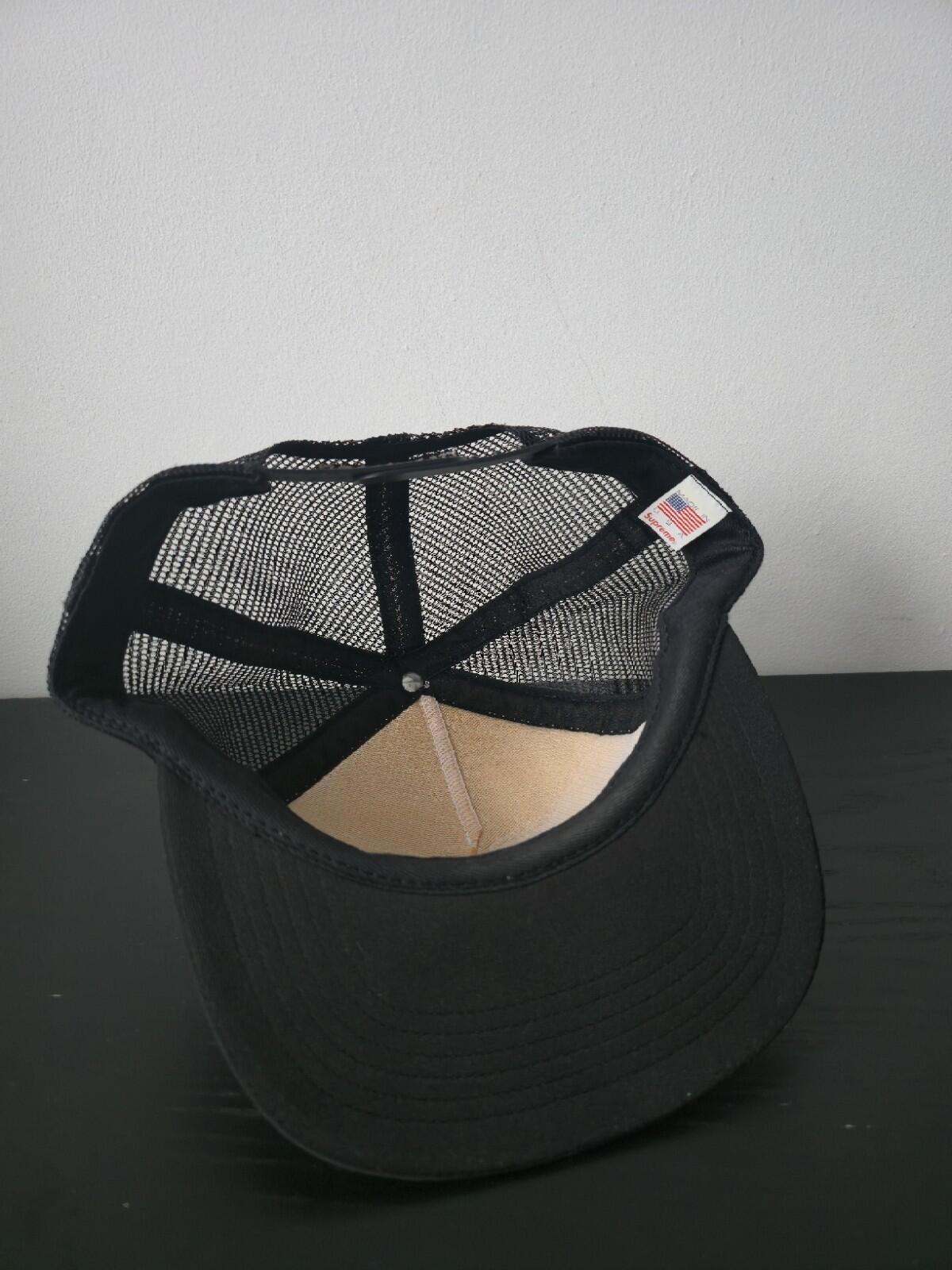 SS16 Supreme Western Mesh Back 5 Panel Cap Trucker Black