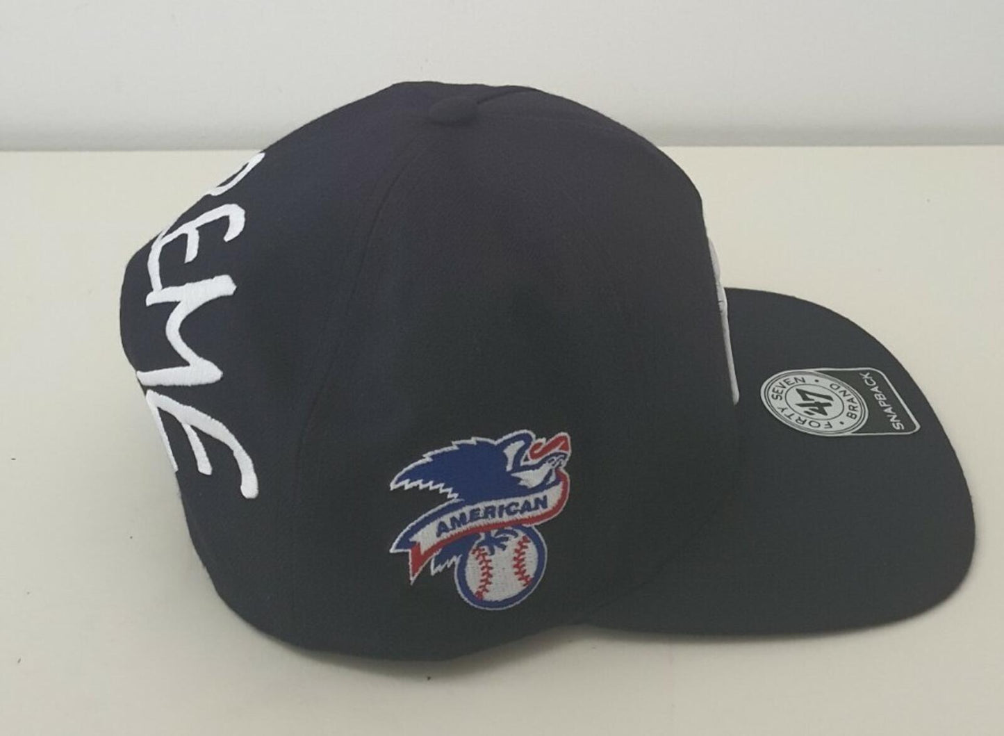 SS15 Supreme x Yankees x 47 brand 5-panel Cap Navy