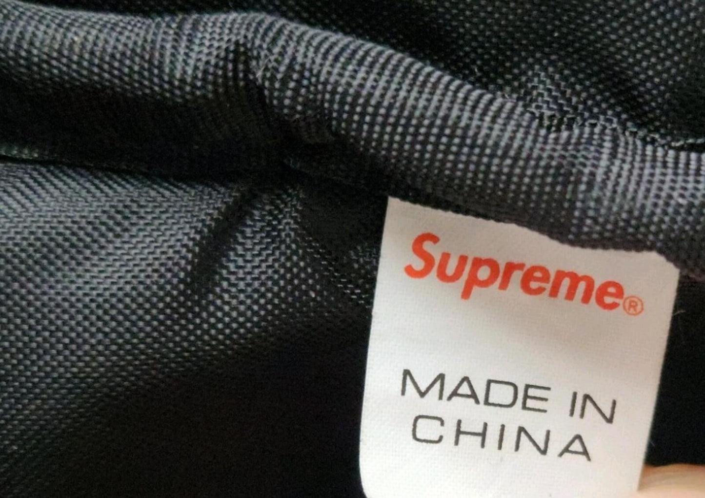 FW17 Supreme Leopard Fleece Backpack Bag Yellow