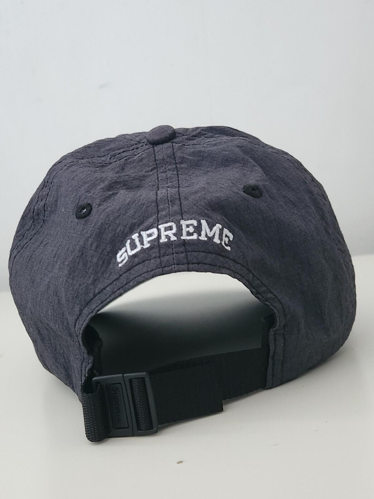 SS23 Supreme Cordura Ripstop S Logo 6-panel Cap Black
