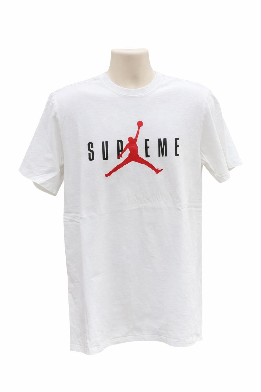 FW15 Supreme x Jordan Jumpman Tee White Size L