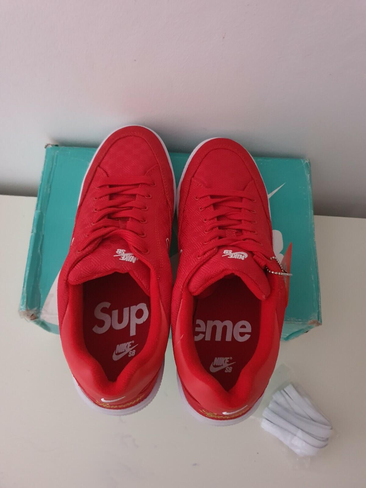SS15 Supreme x Nike SB GTS trainers red US 11 UK 10  EU 45 lot Rare Vintage 2015