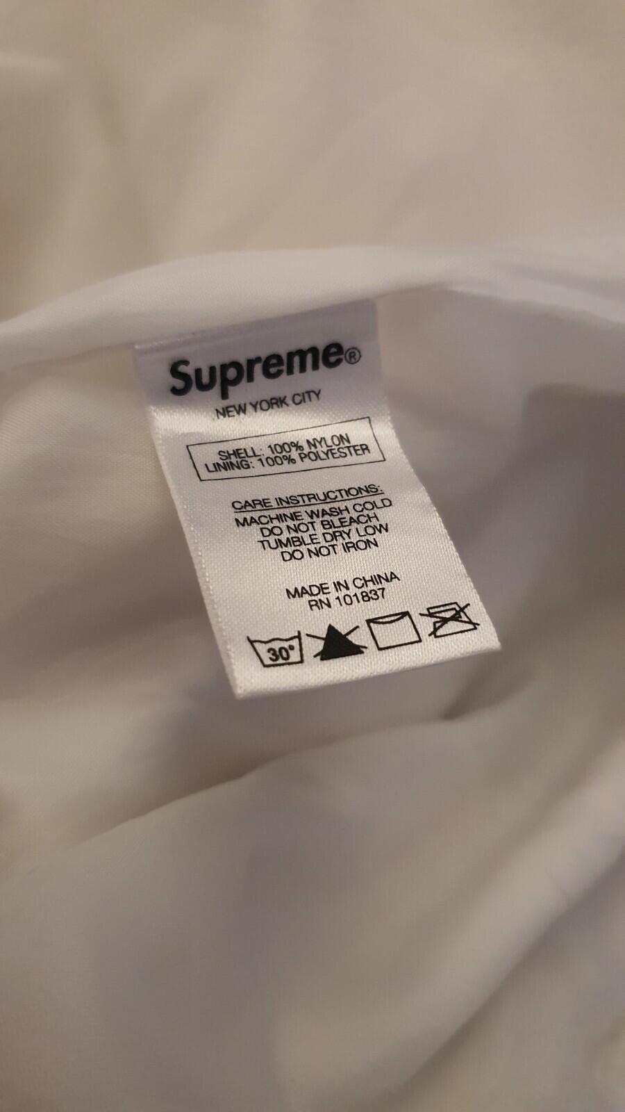 SS16 Supreme Nylon Ripstop Pullover size M medium jacket water resistant