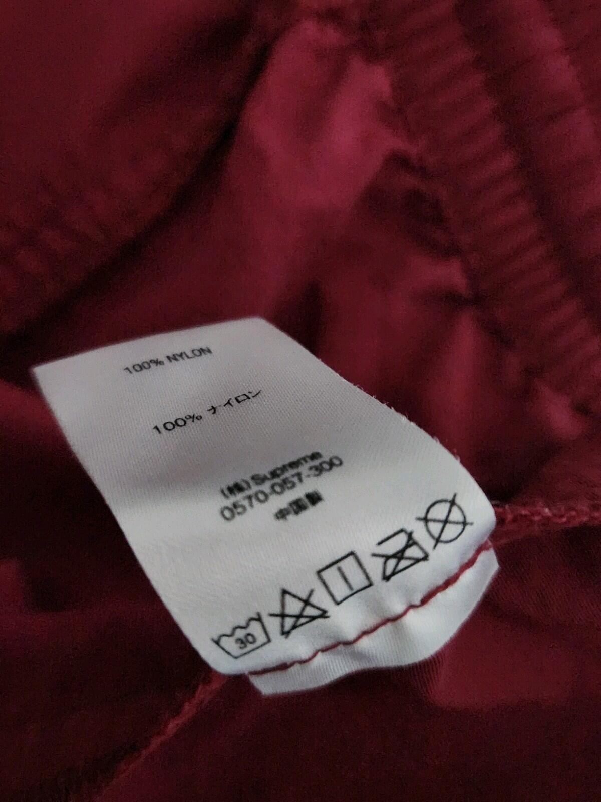 FW19 Supreme Paneled Warm Up Hose Pflaume Größe M Wasserabweisend