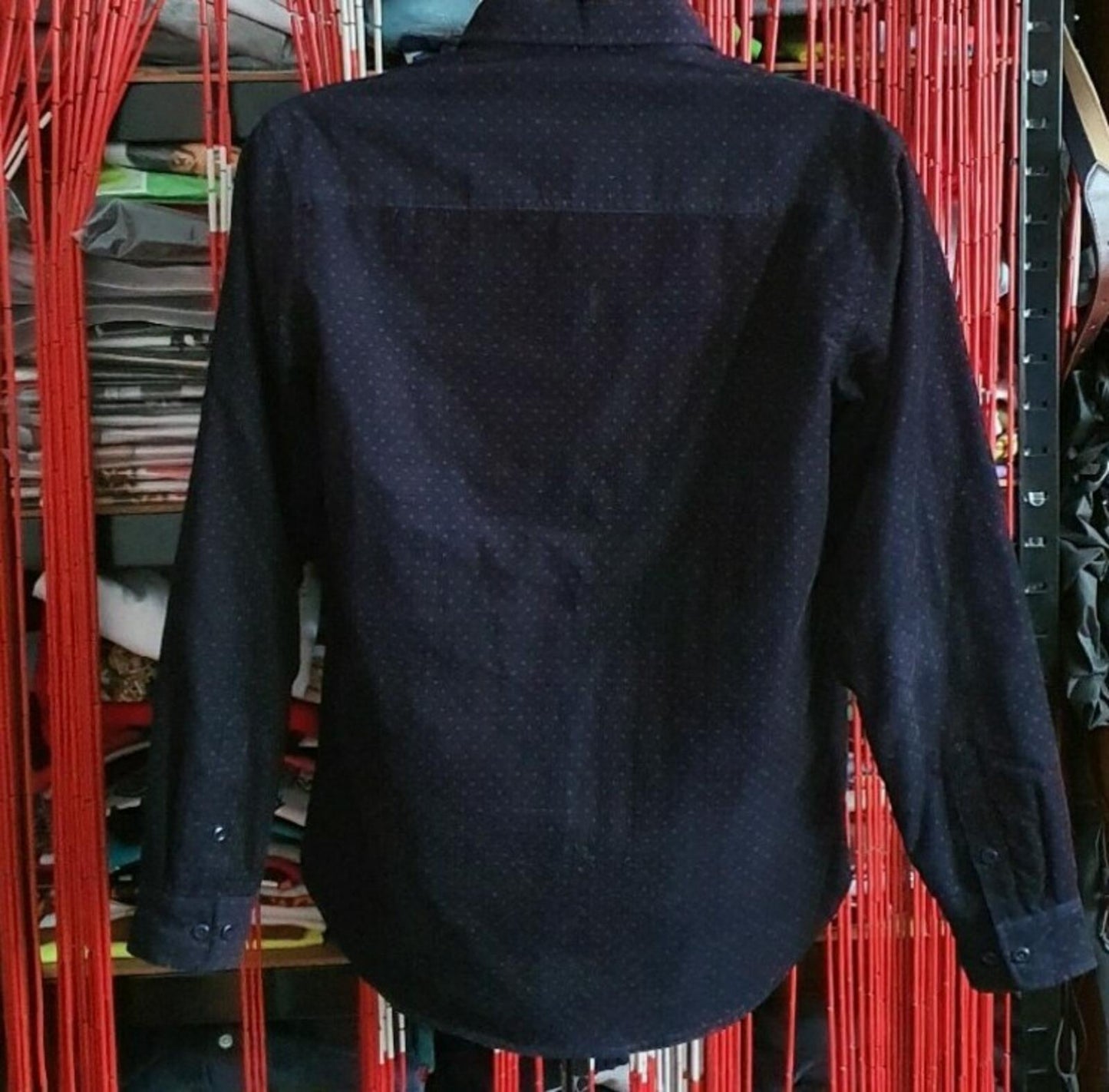 FW13 Supreme Polka Dot Quilted Shirt Navy Size M