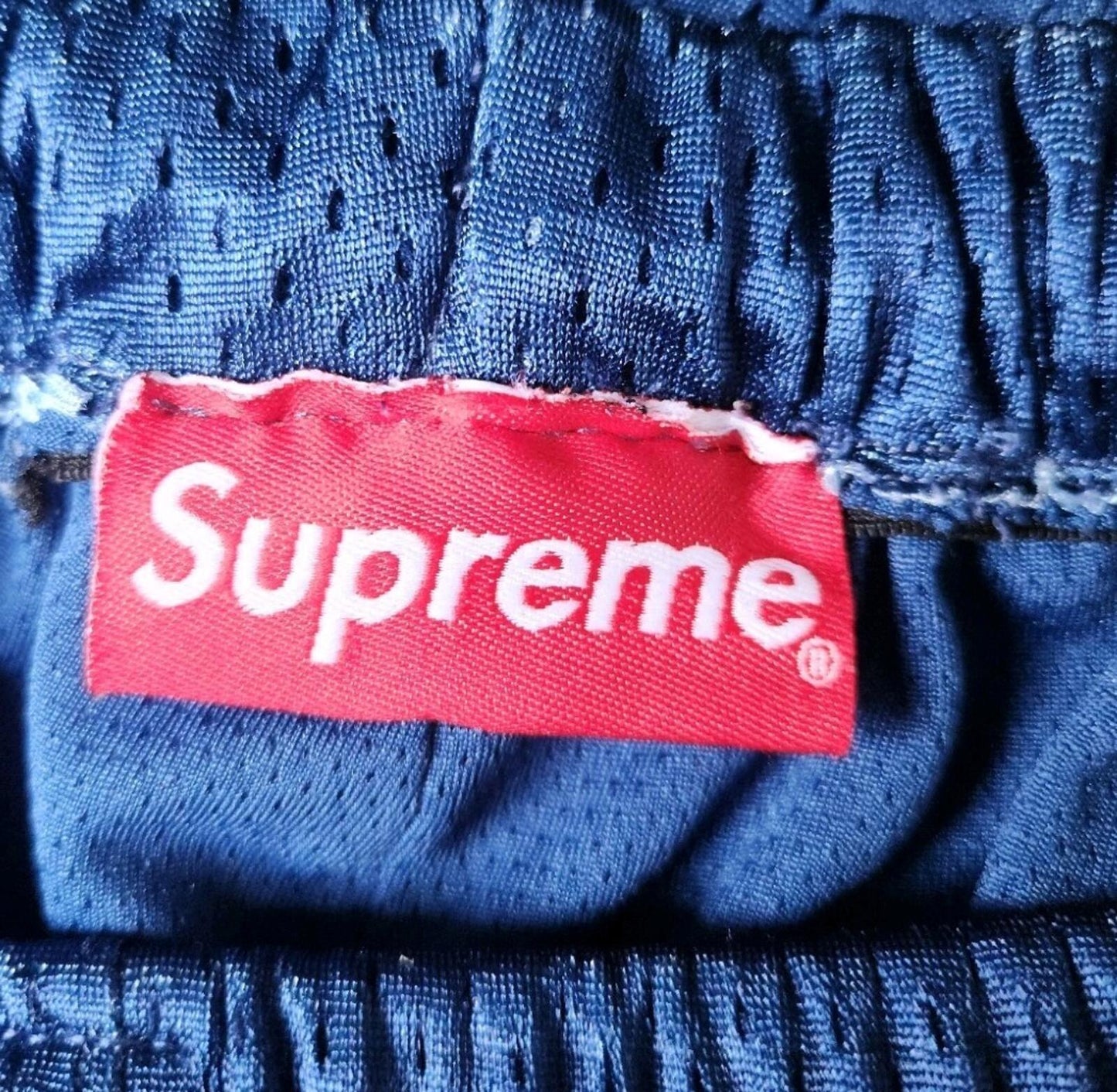 SS23 Supreme Slap Shot Baggy Mesh Short Navy Shorts Size XL Blue