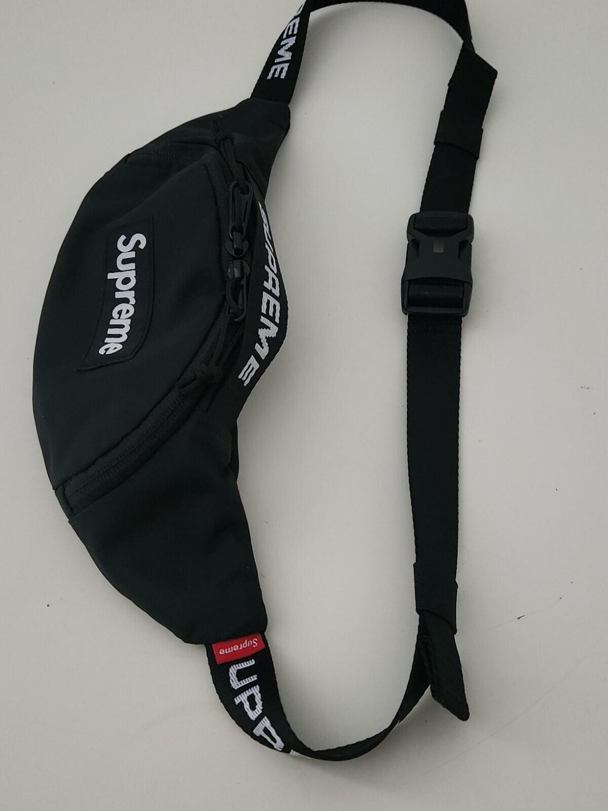 FW22 Supreme small waist bag Cordura shoulder Black water resistant Belt Pack