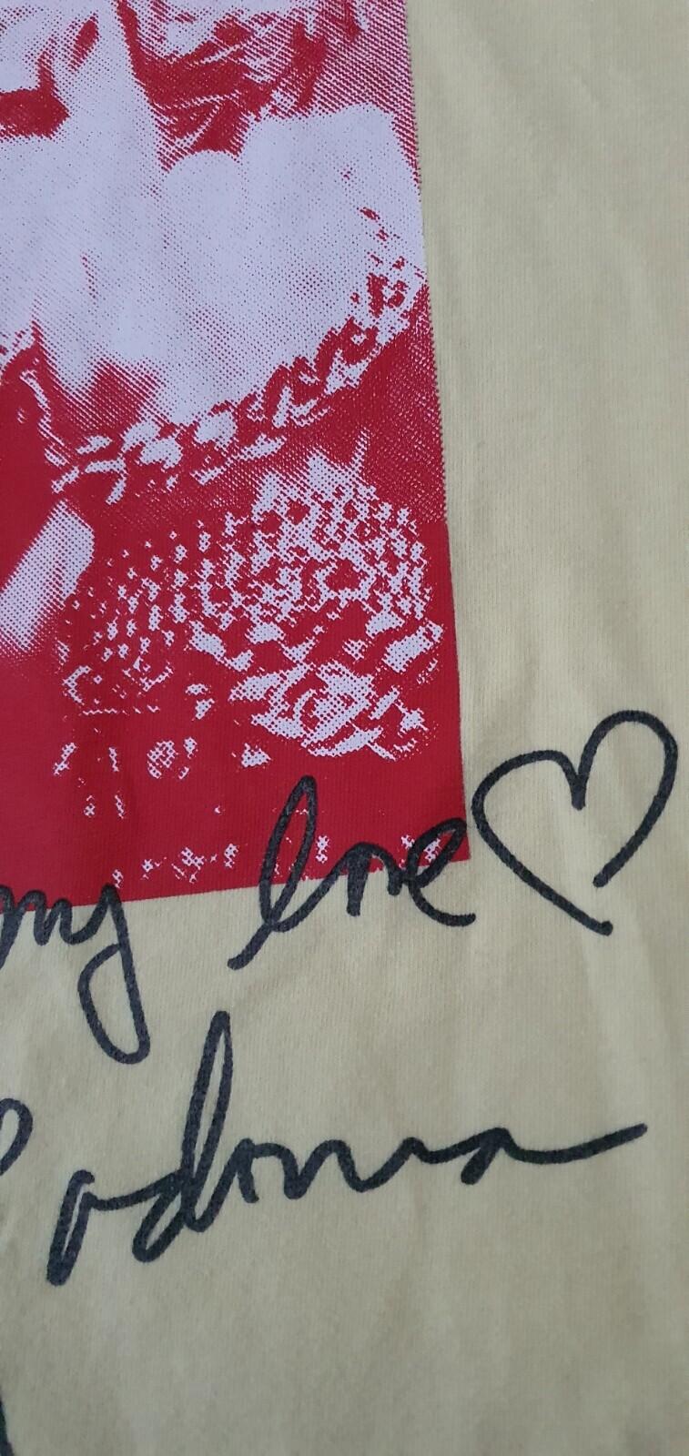 FW18 Supreme Madonna tee t-shirt L large pale yellow