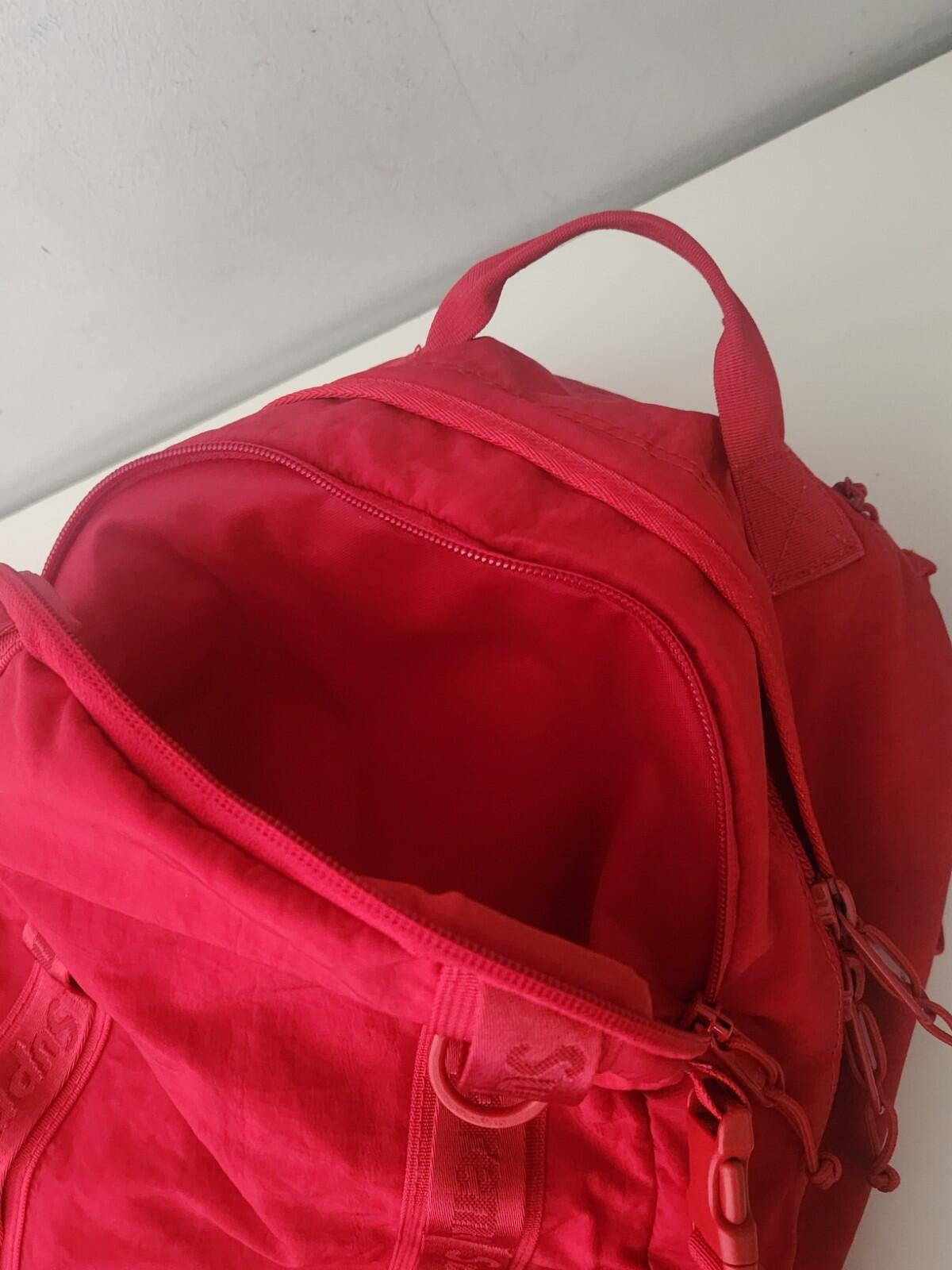 FW20 Supreme Backpack Dark Red Bag Water Resistant Nylon Rucksack