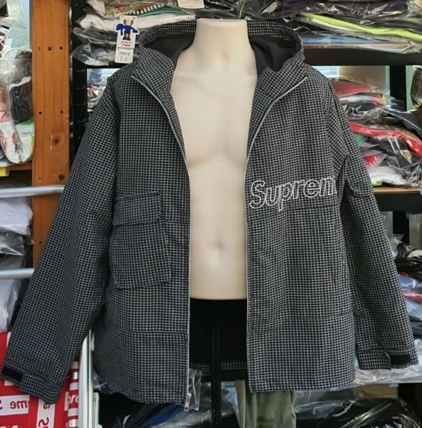 SS20 Supreme Ripstop Utility Jacket Black Size M