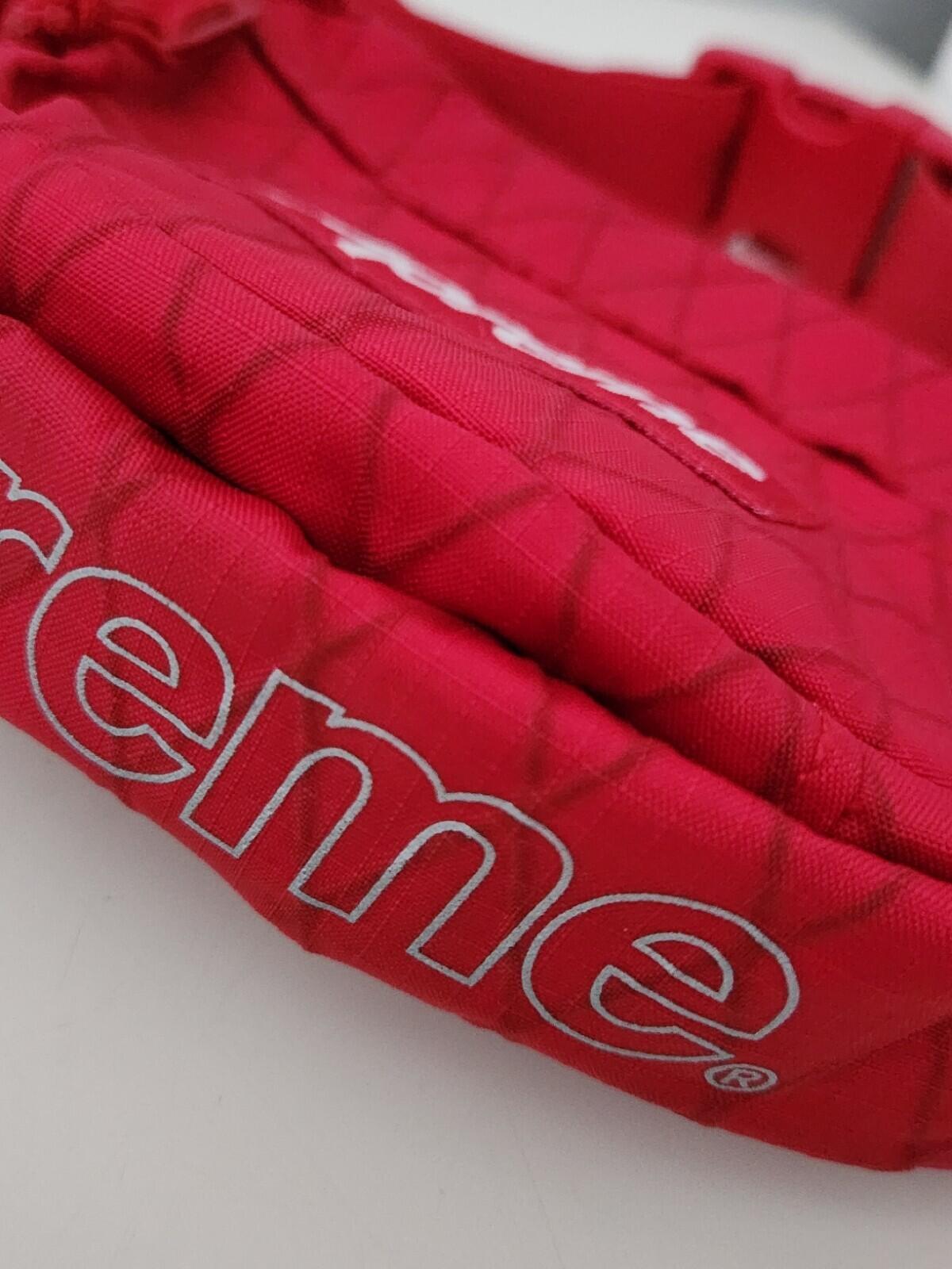 FW18 Supreme red waist and shoulder bags Water and Abrasion resistant