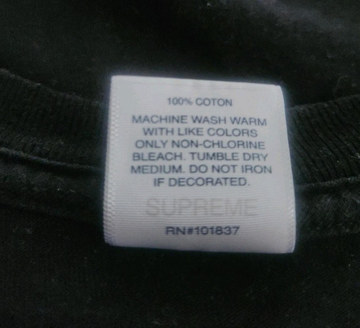 FW20 Supreme Classics Tee Negra Talla M