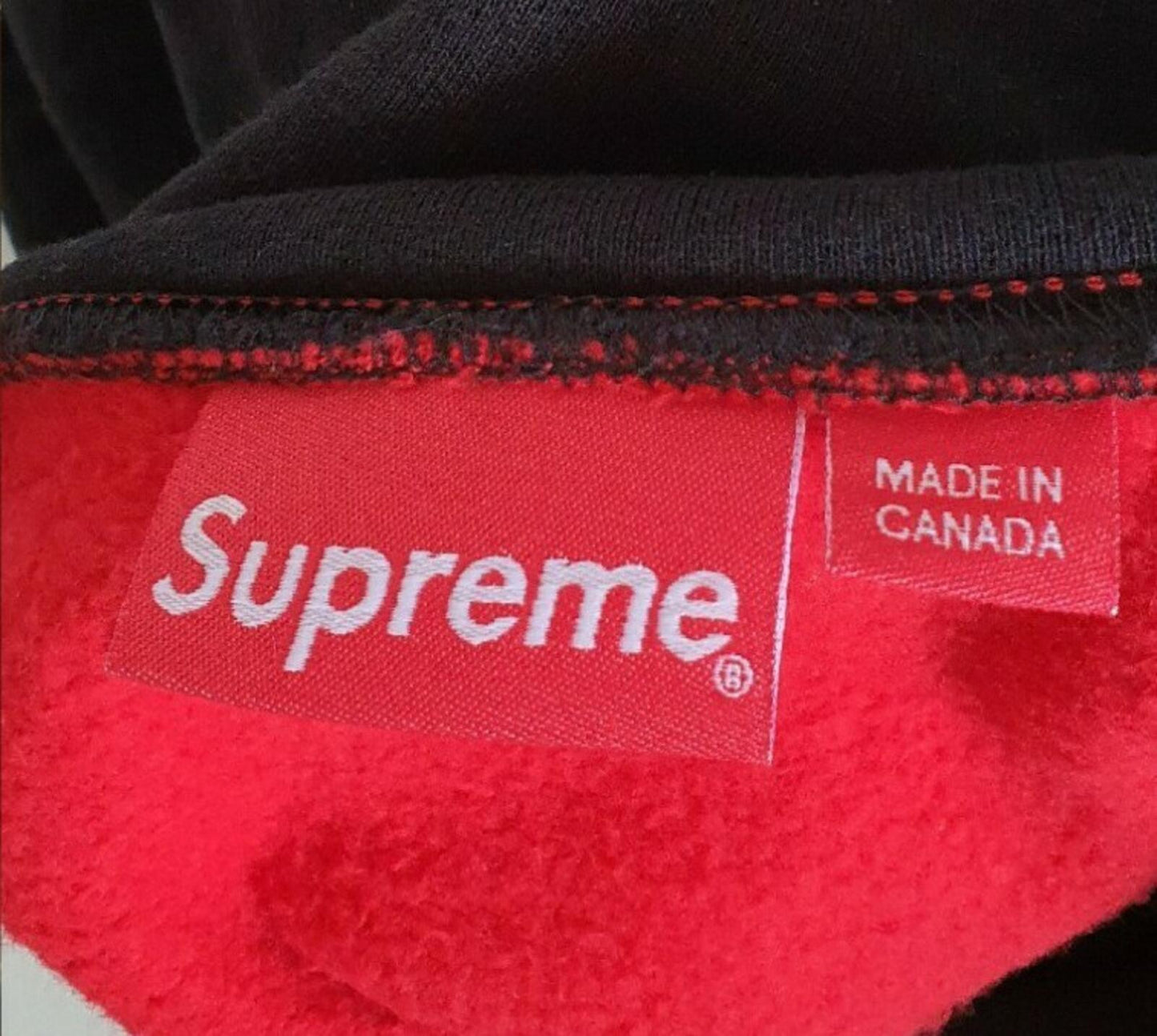 FW17 Supreme GT red / black hooded sweatshirt Supreme Team Hoodie size M medium