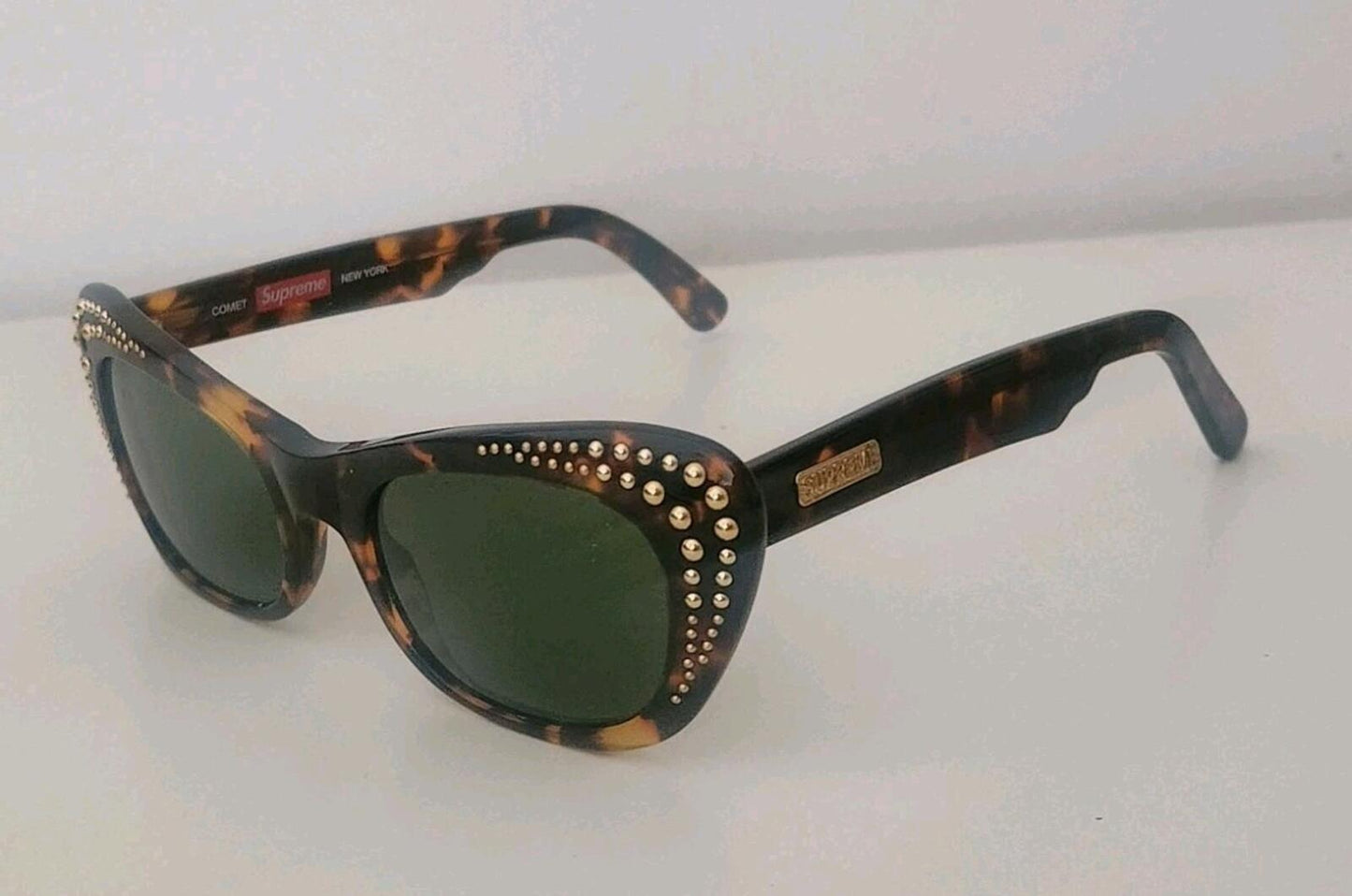 SS17 Supreme Comet Sonnenbrille UVP £168 Tortoise Made In Italy Braun