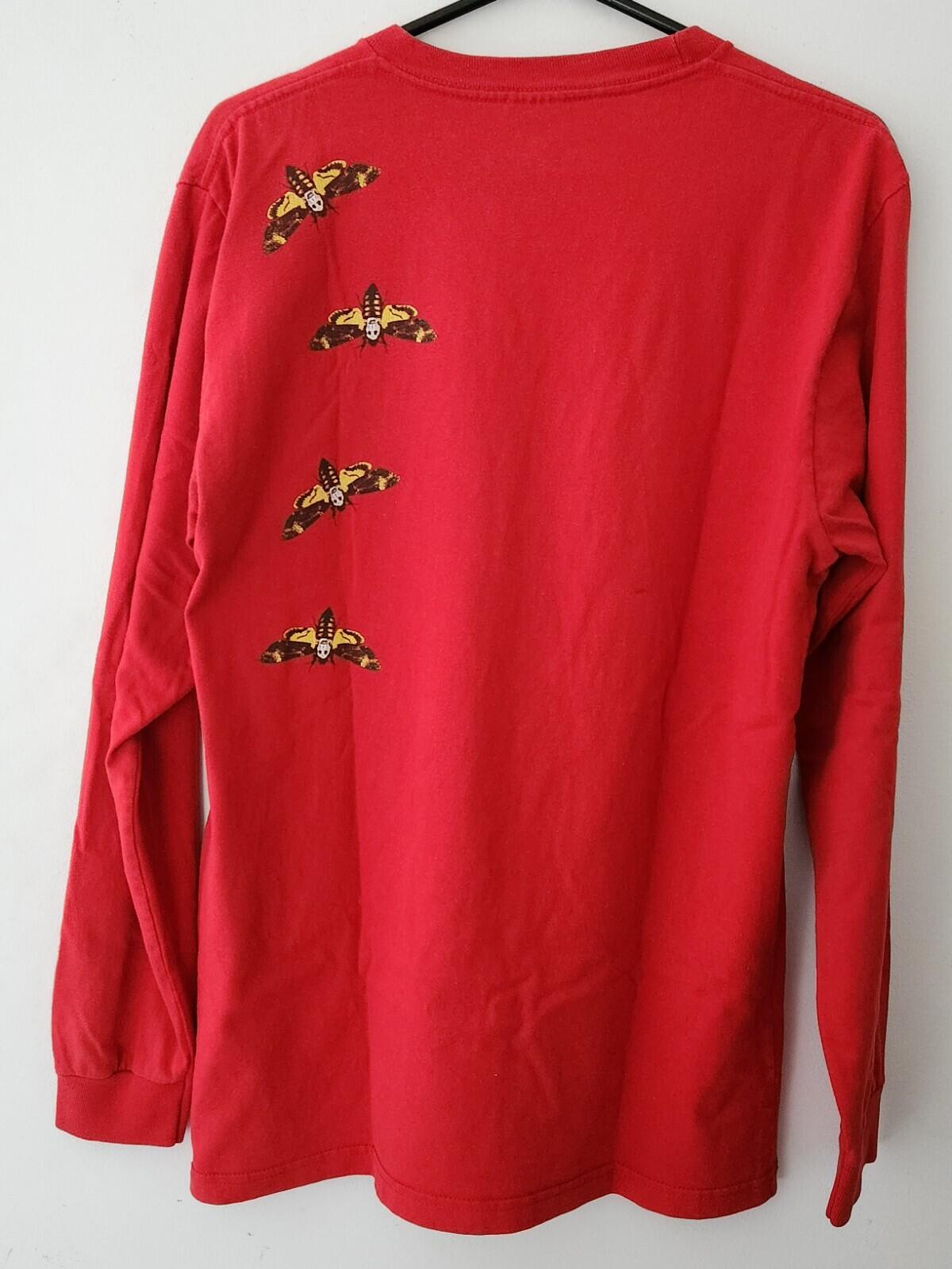 SS15 Supreme Moth L/S tee size M medium Red long sleeve t-shirt Rare Vintage