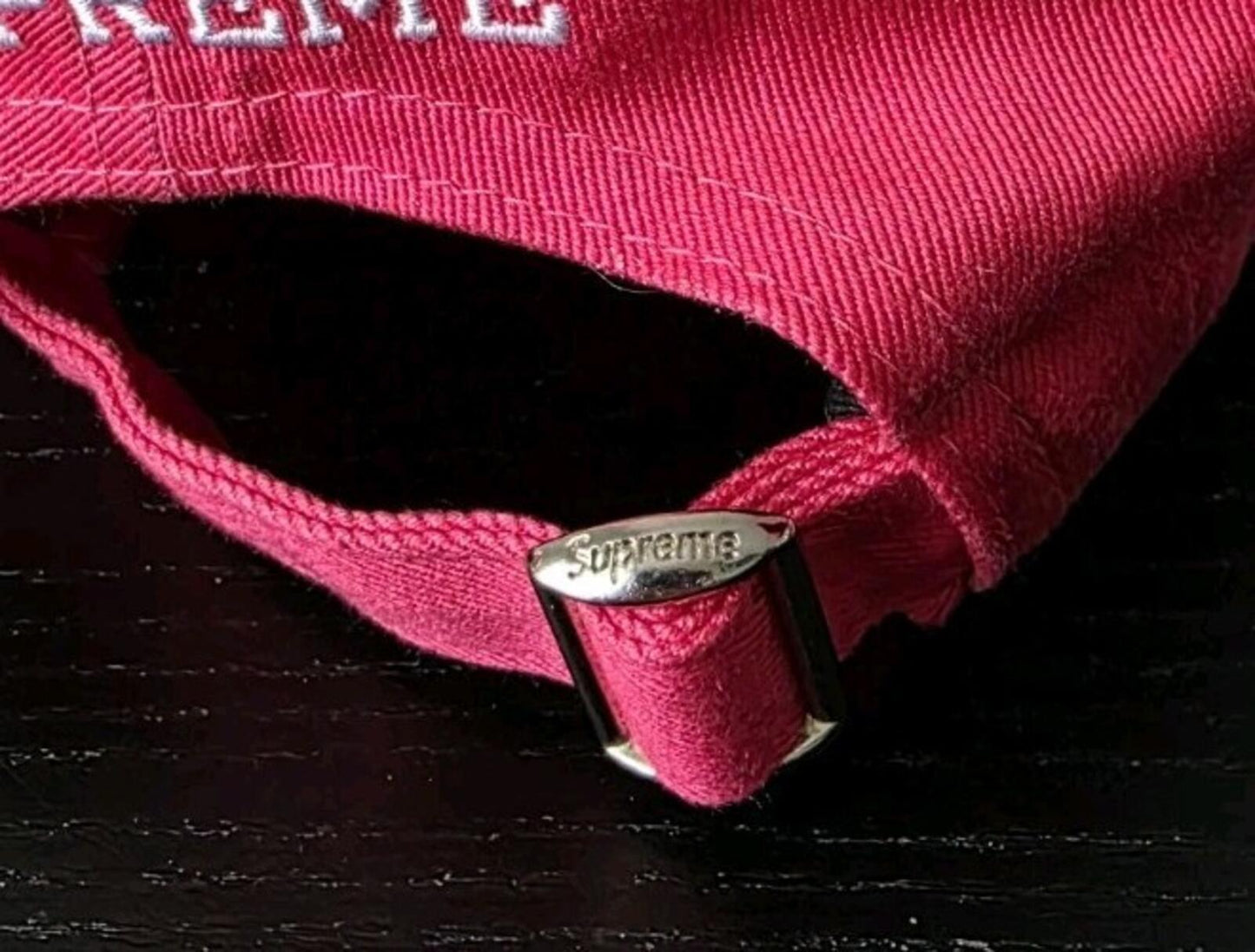 SS20 Supreme Piping 6-panel Cap Pink