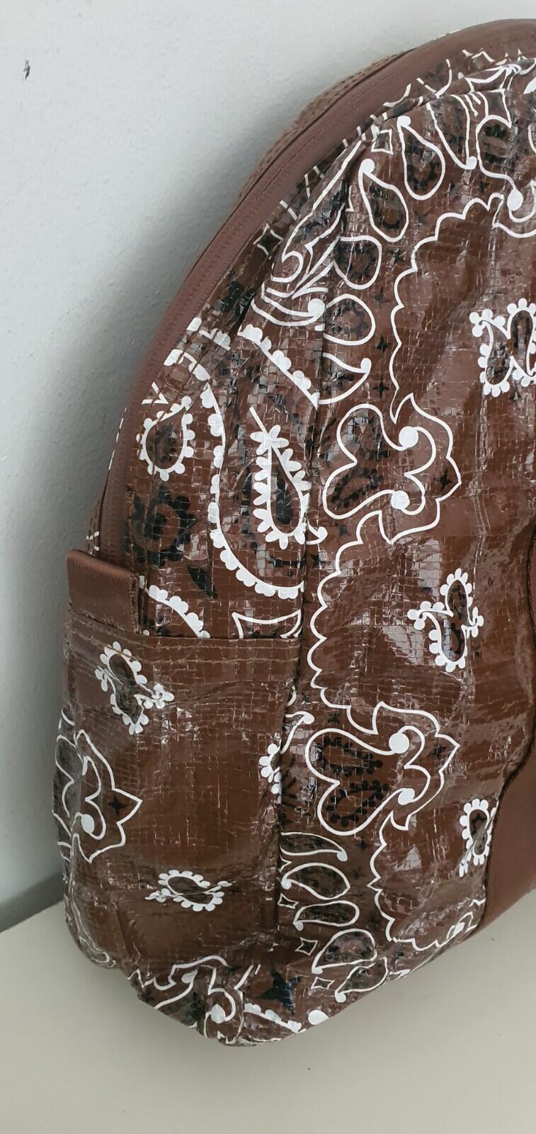 SS21 Supreme Bandana Tarp small duffle bag Brown 17L water resistant duffel