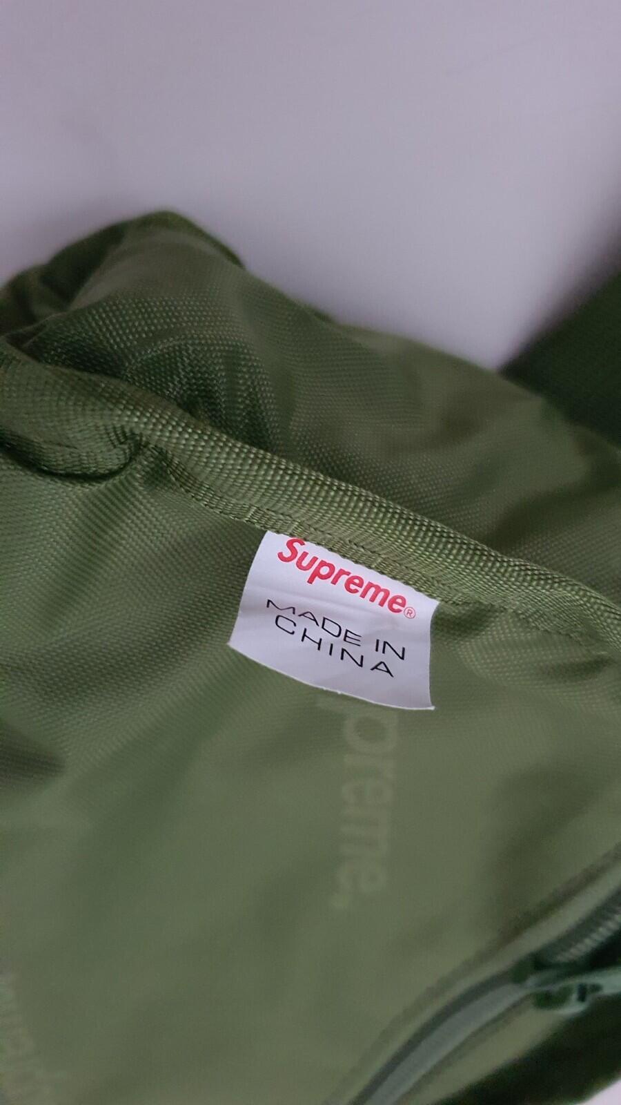 SS19 Supreme olive shoulder bag cordura fabric green
