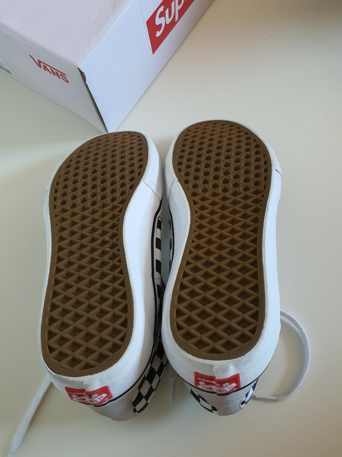 FW19 Supreme x Vans F*ck The World Sk8-Hi Pro UK 9 US 10 EUR 43 White Trainers