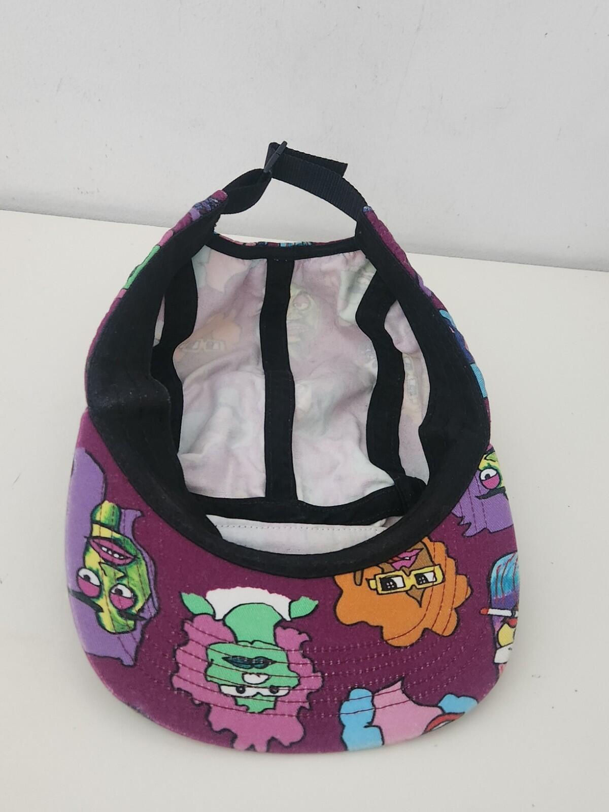 FW17 Supreme Gonz Heads camp cap burgundy box logo Mark Gonzales hat