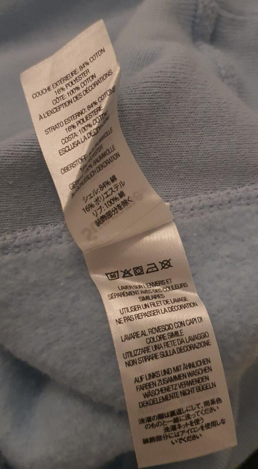 SS22 Supreme Lace Hooded Sweatshirt Light Blue Size XL