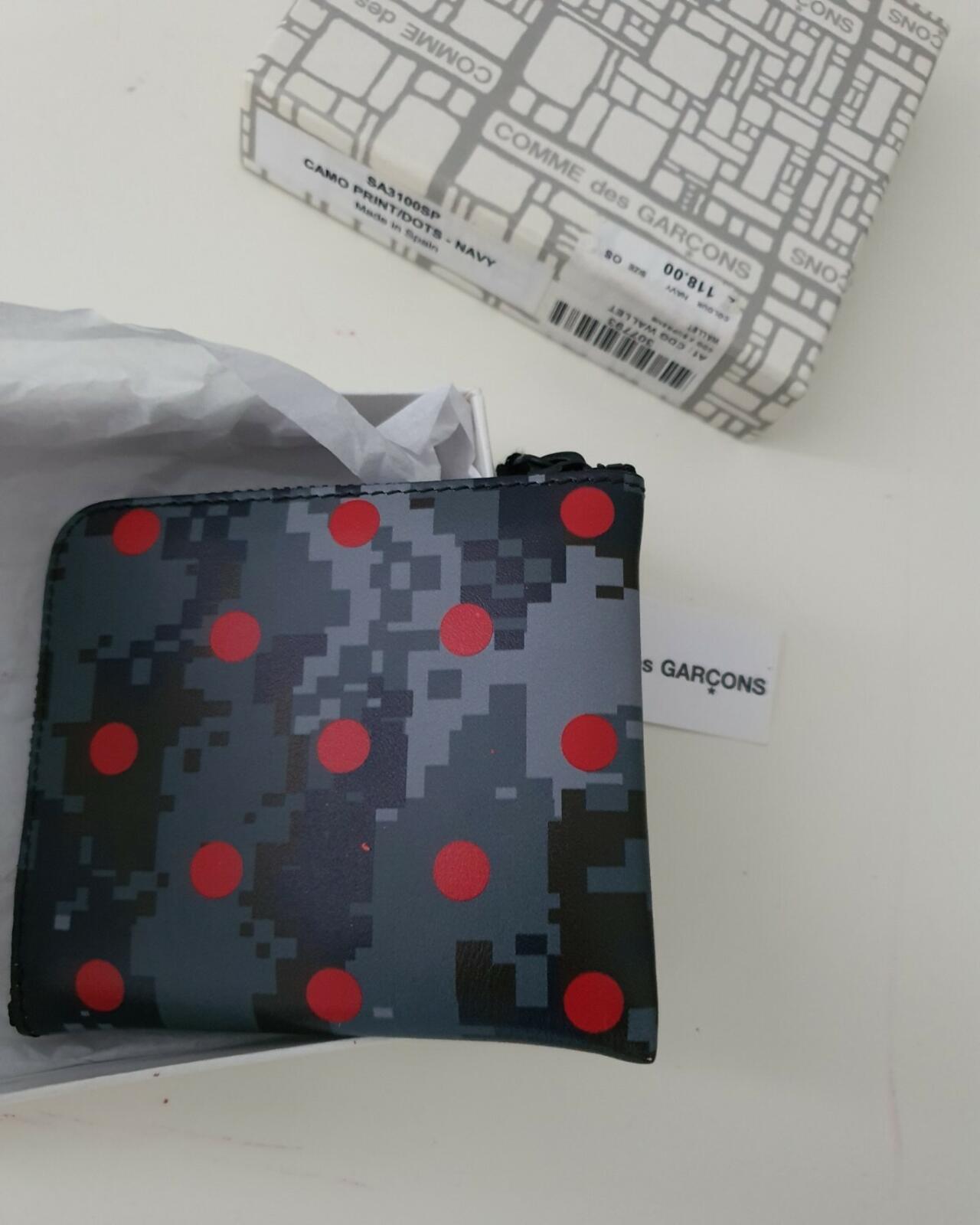 SS13 Supreme x Comme Des Garcons CDG wallet camo print dots CDG Very rare New