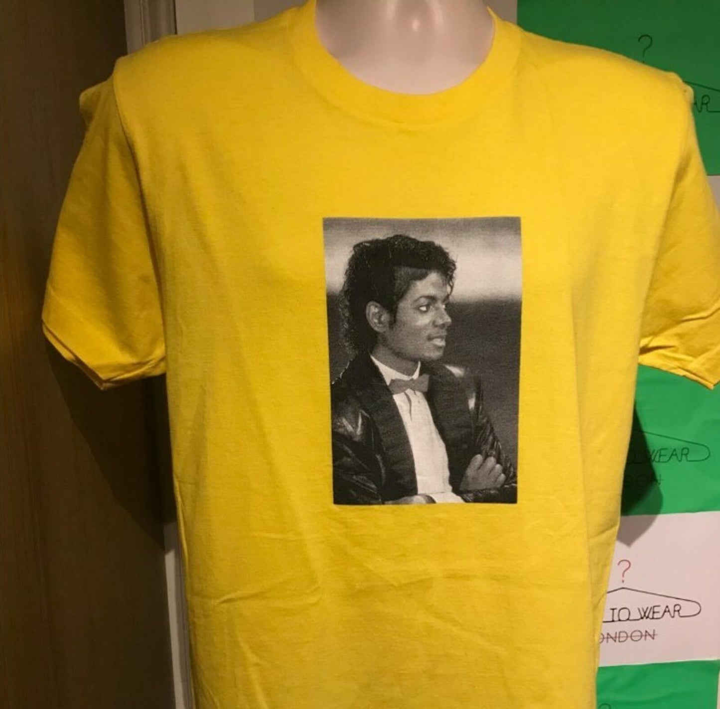 SS17 Supreme Michael Jackson Tee Yellow Tee M
