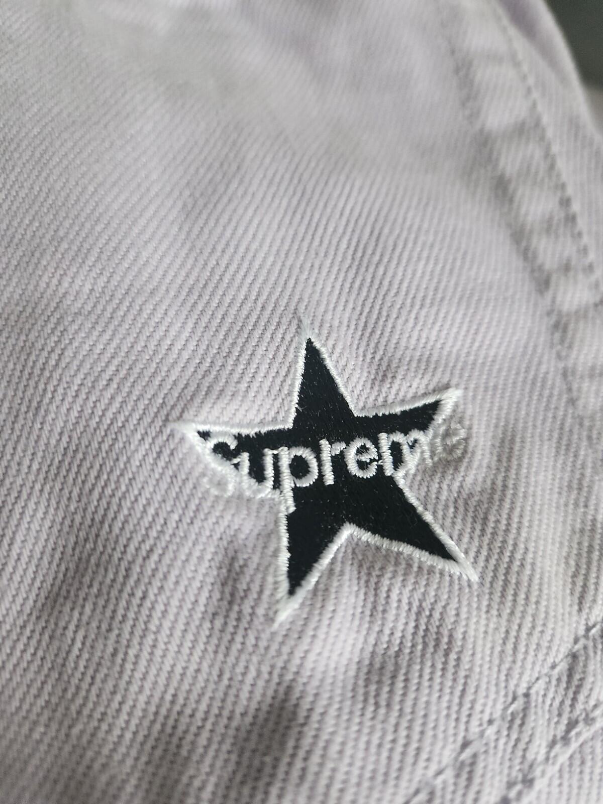 FS22 Supreme Regular Jeans 32 W32 L32 lavendelfarbene Hose Enzymwäsche 13 oz Denim