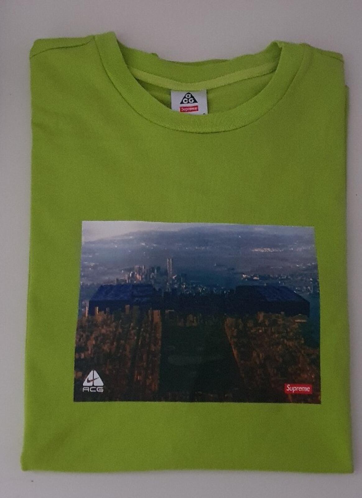 FW22 Supreme x Nike ACG Grid Tee Green Size L