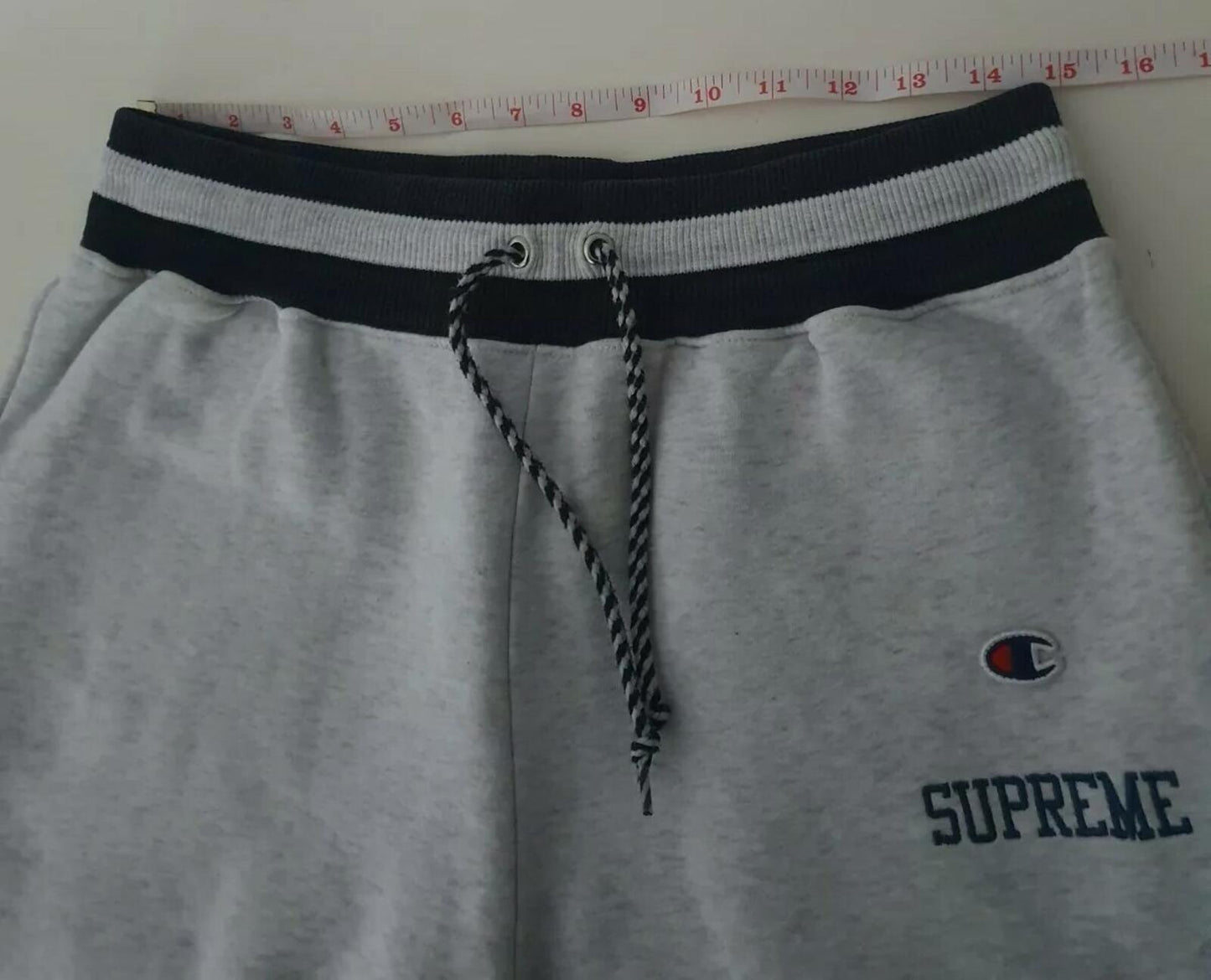 SS15 Supreme Champion Sweatpant size M but they fit smaller S small pants grey