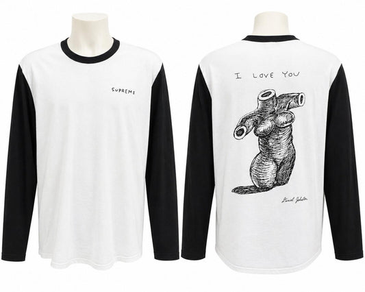 SS15 Supreme Daniel Johnston I Love You L/S Tee White Size M