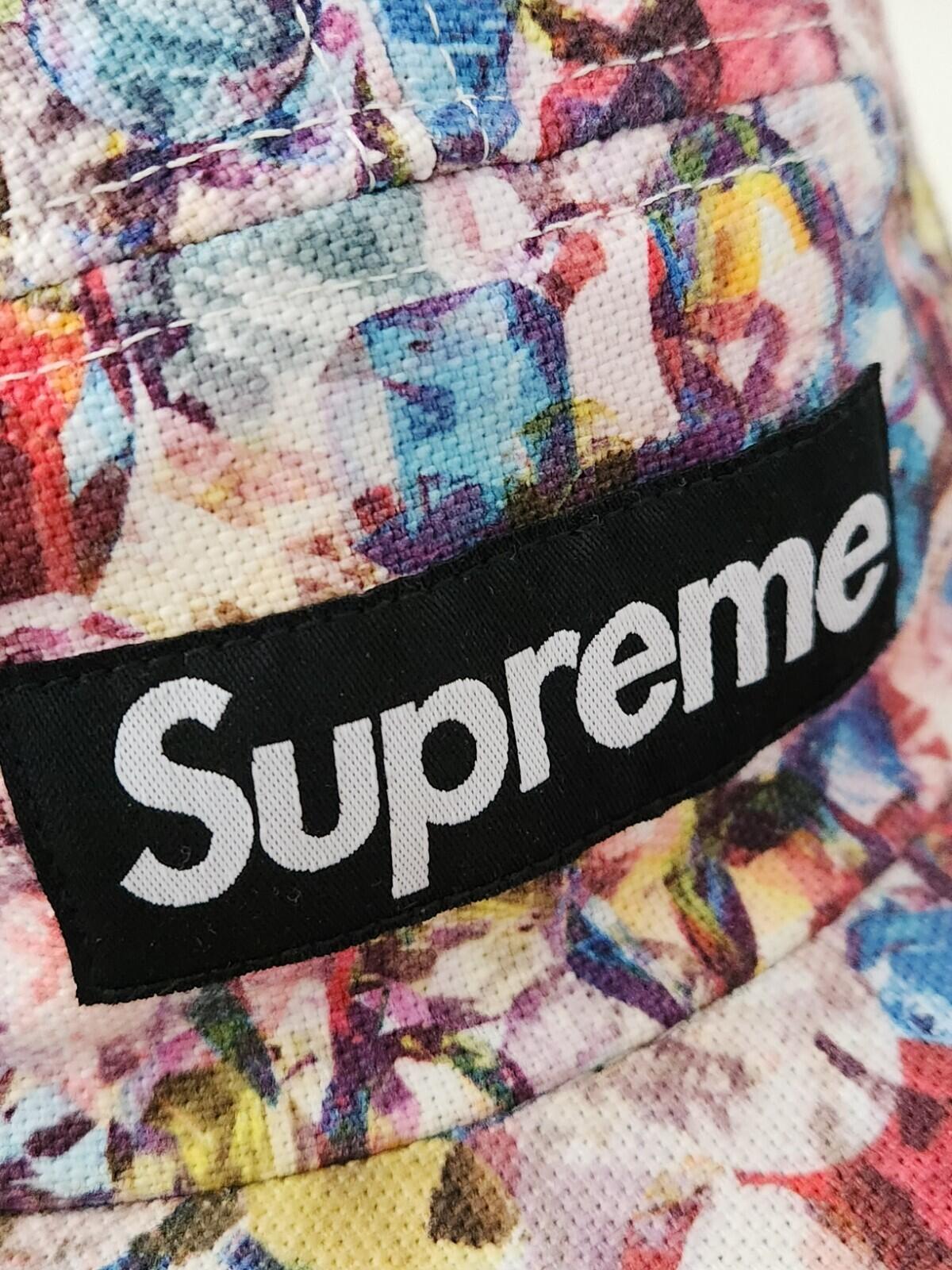 FW14 Supreme x Liberty Art Fabrics Jewels Camp Cap vintage hat box logo Rare