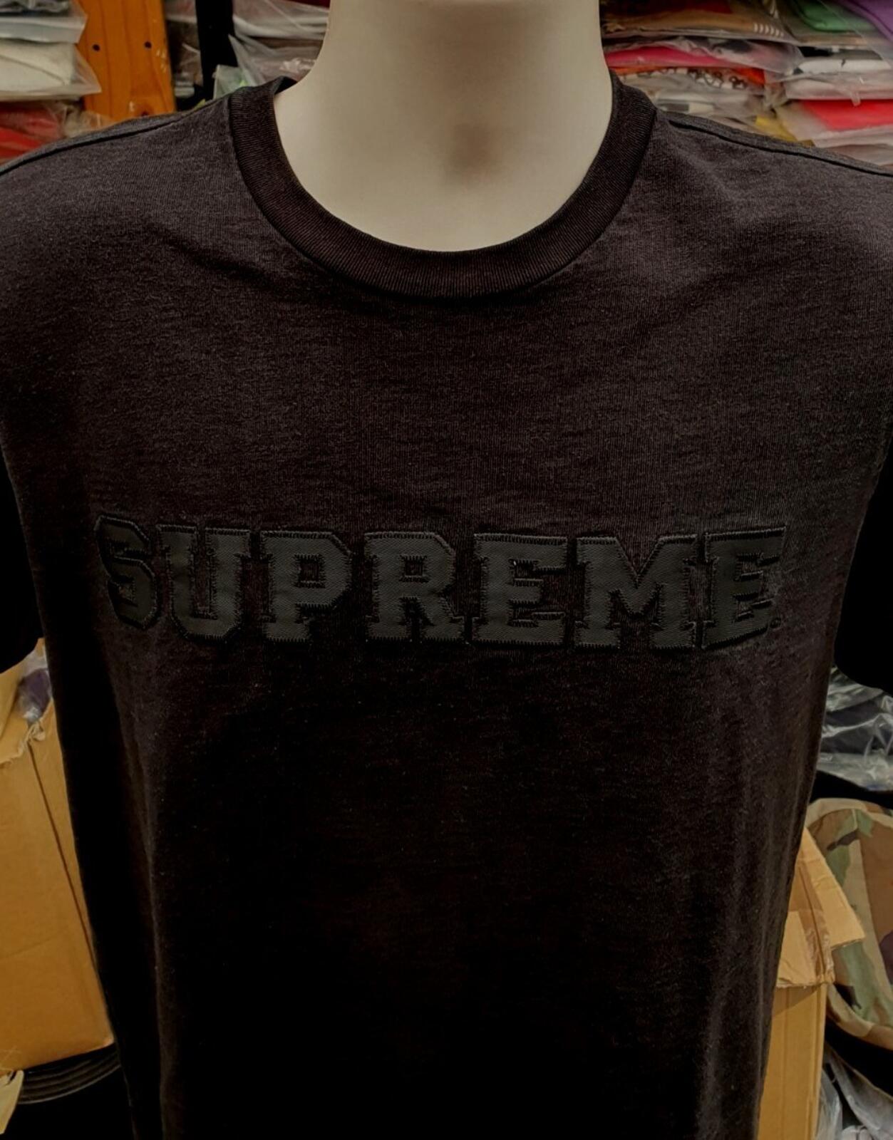 SS17 Supreme Collegiate tee black T-shirt size M medium
