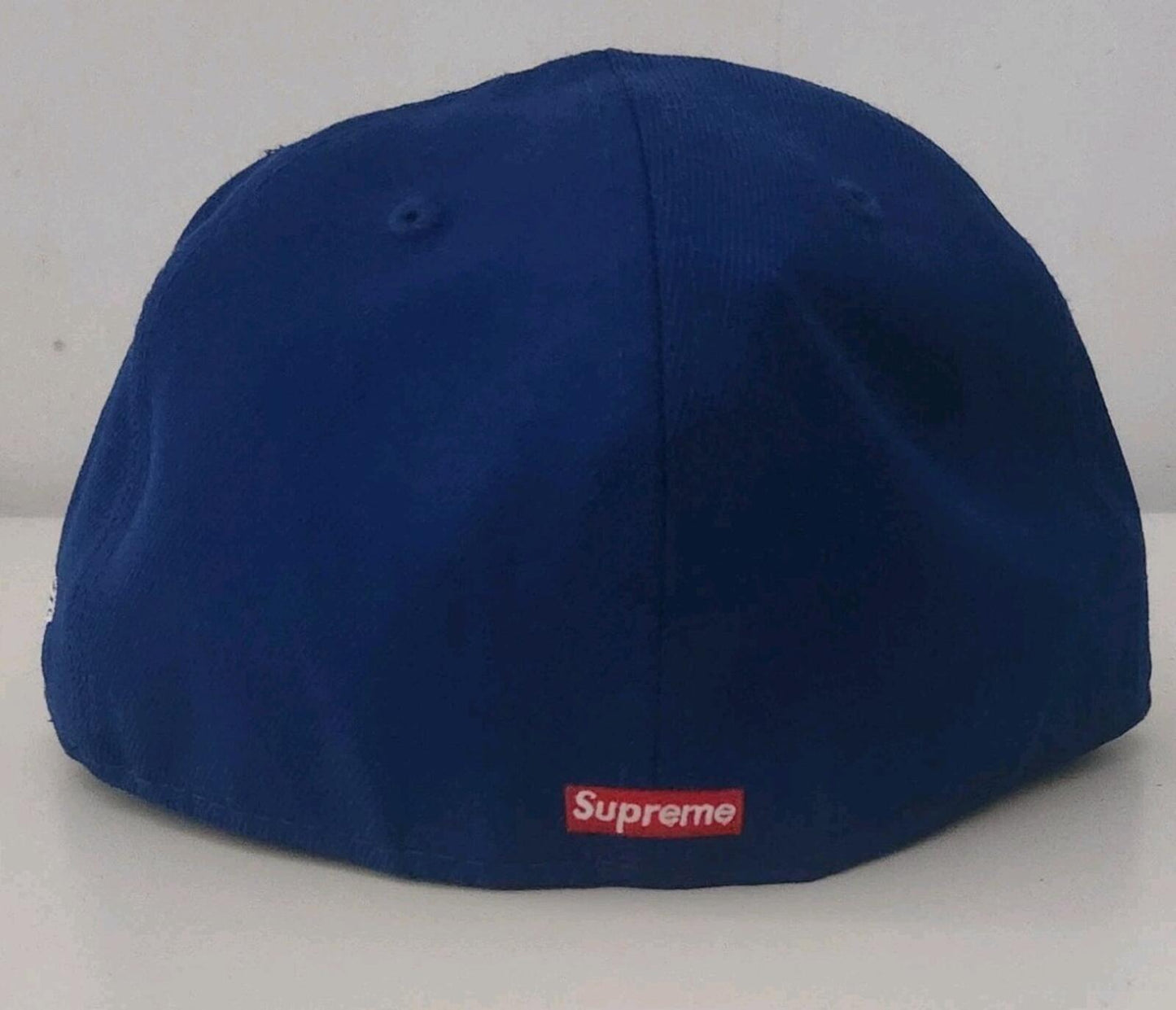 SS15 Supreme Kanji Logo New Era Size 7 3/8 Blue Wool Cap Vintage hat 2015