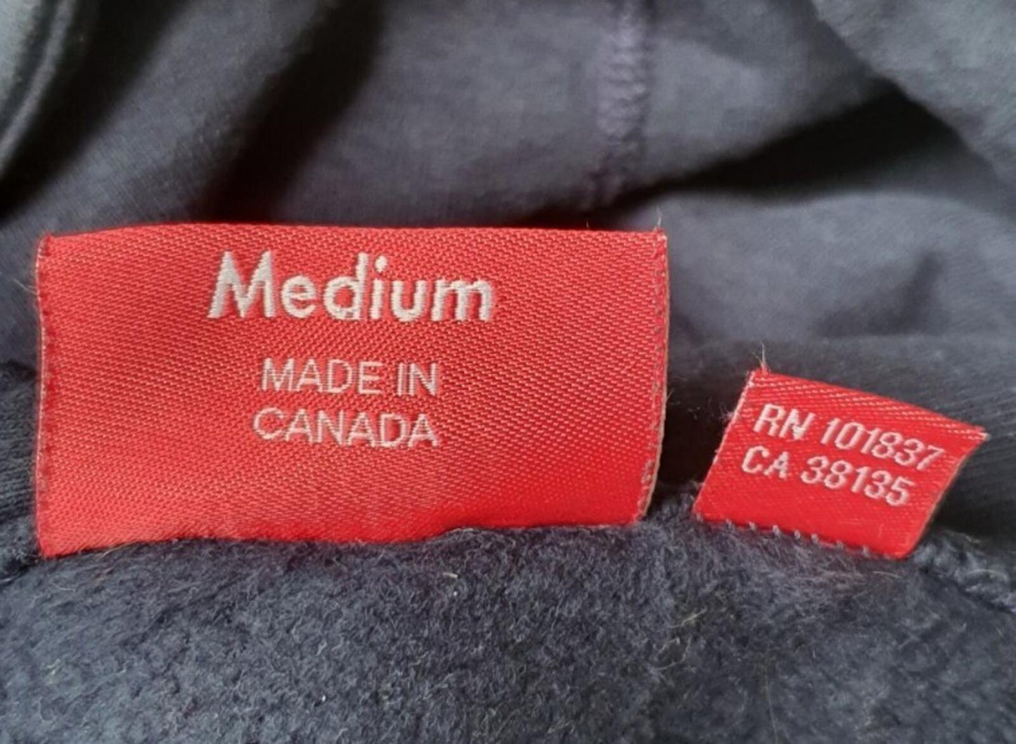 Sudadera con capucha FW17 Supreme FUC K EM ALL talla M mediana azul marino