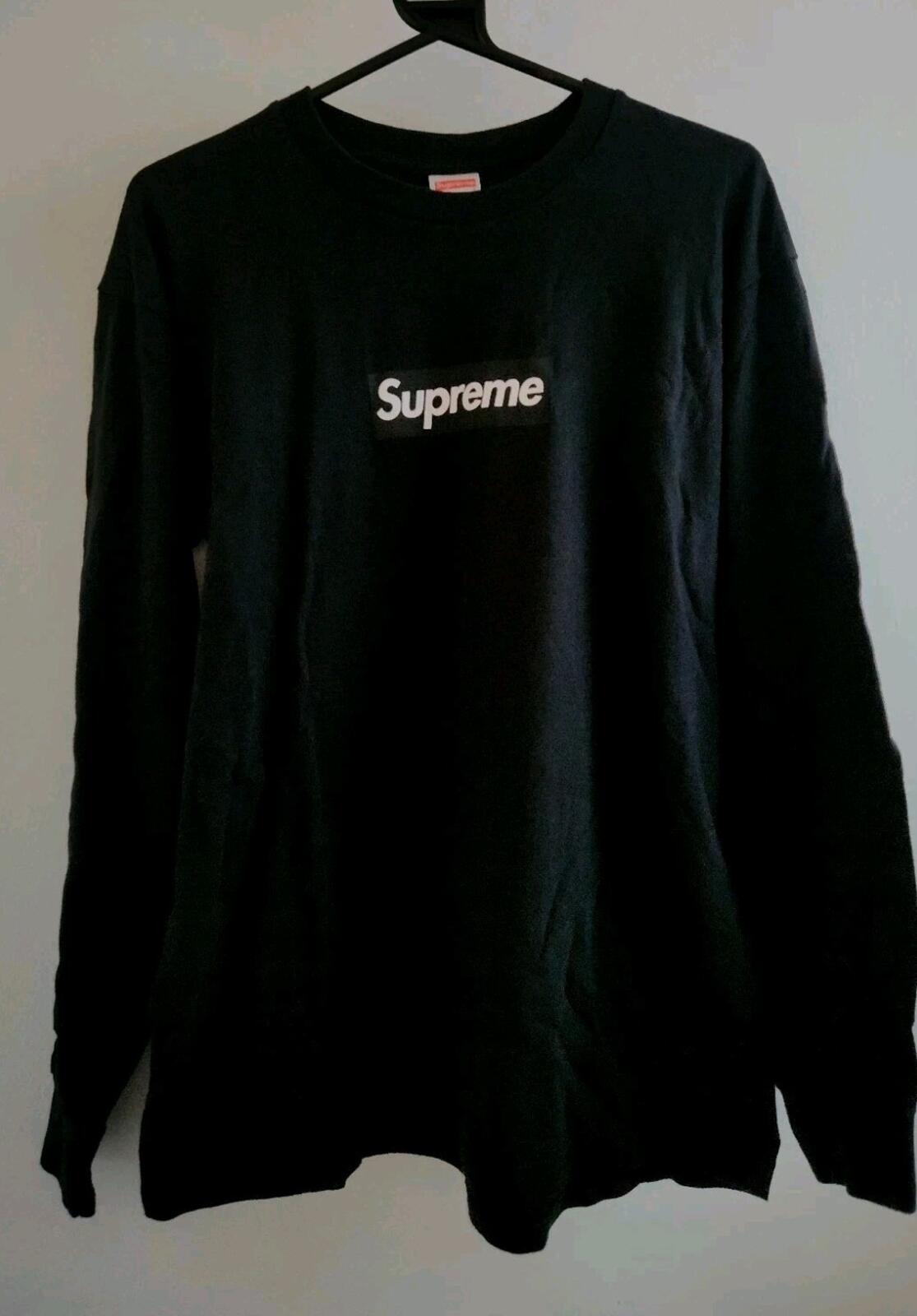 FW20 Supreme Box Logo L/S Tee Black Size M