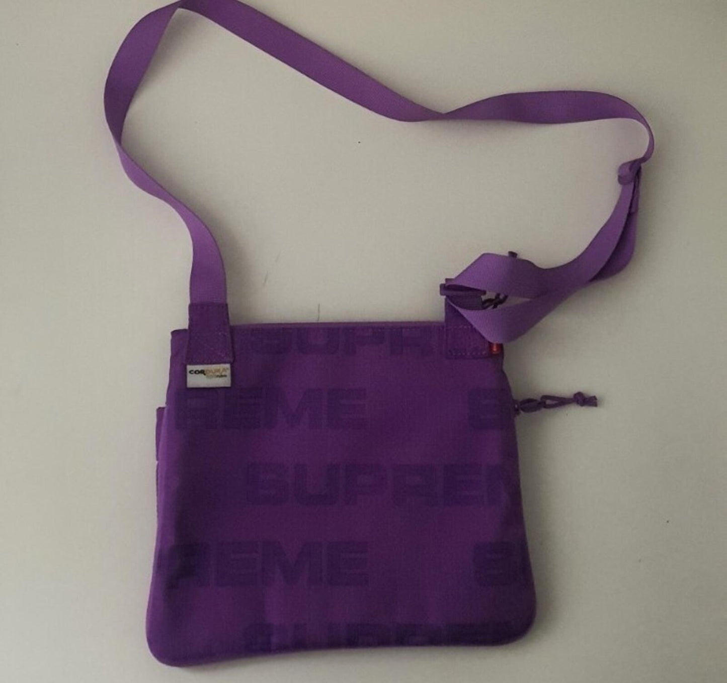 FW21 Supreme side bag Purple shoulder bum bag Water Resistant Violet