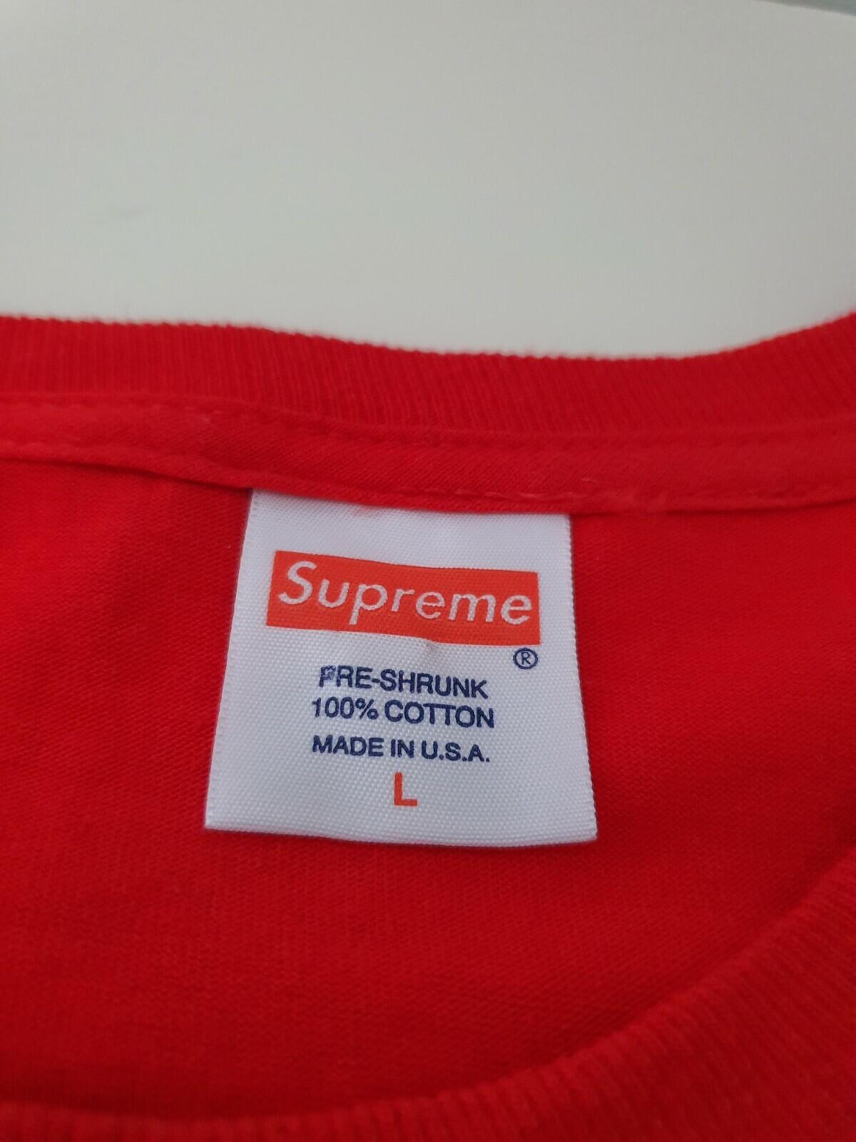 FW12 Supreme Three Six Mafia tee 3 6 red photo T-shirt size L large vintage 2012