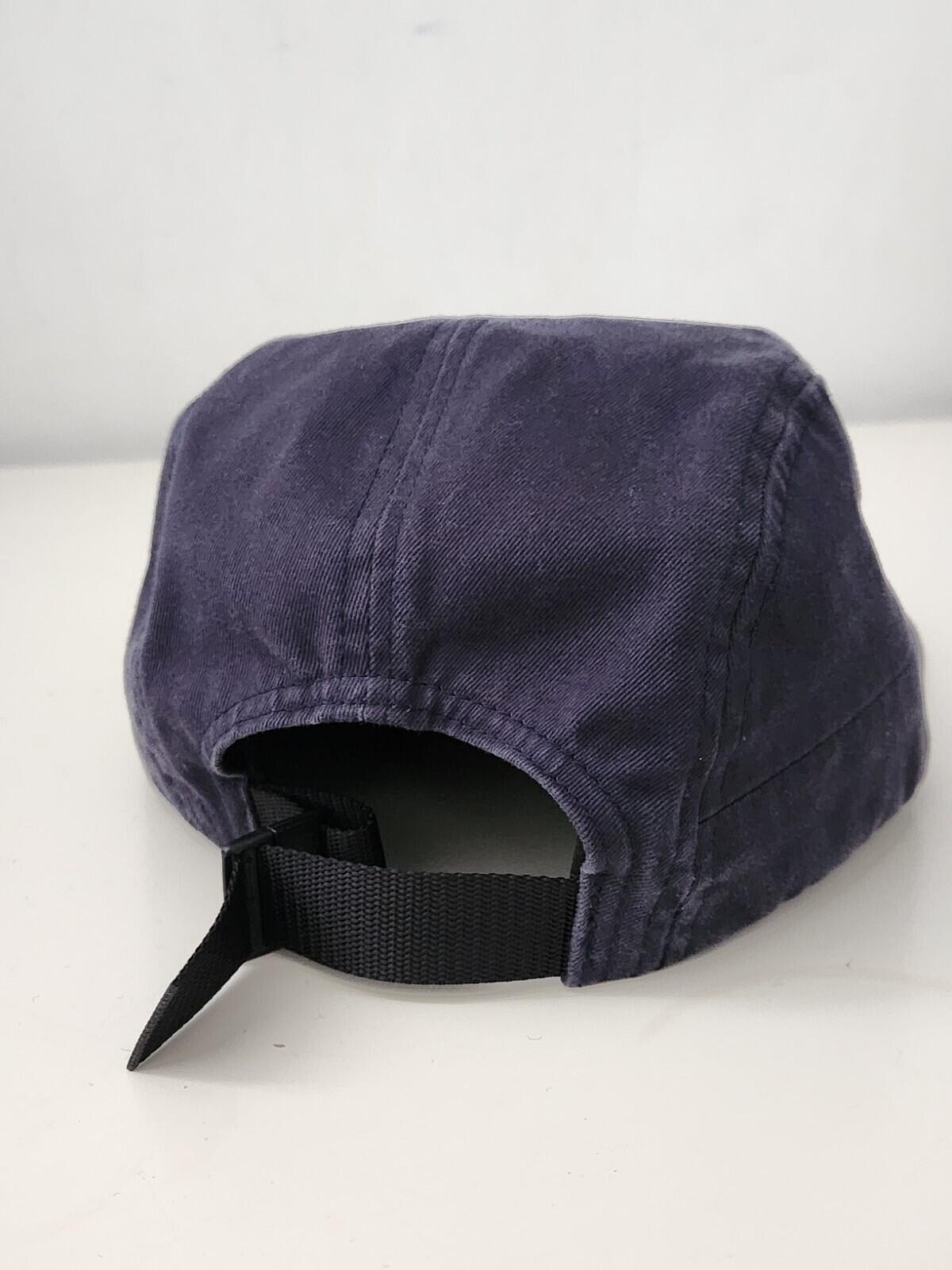 FW17 Supreme Side Zip Camp cap Navy hat Box Logo