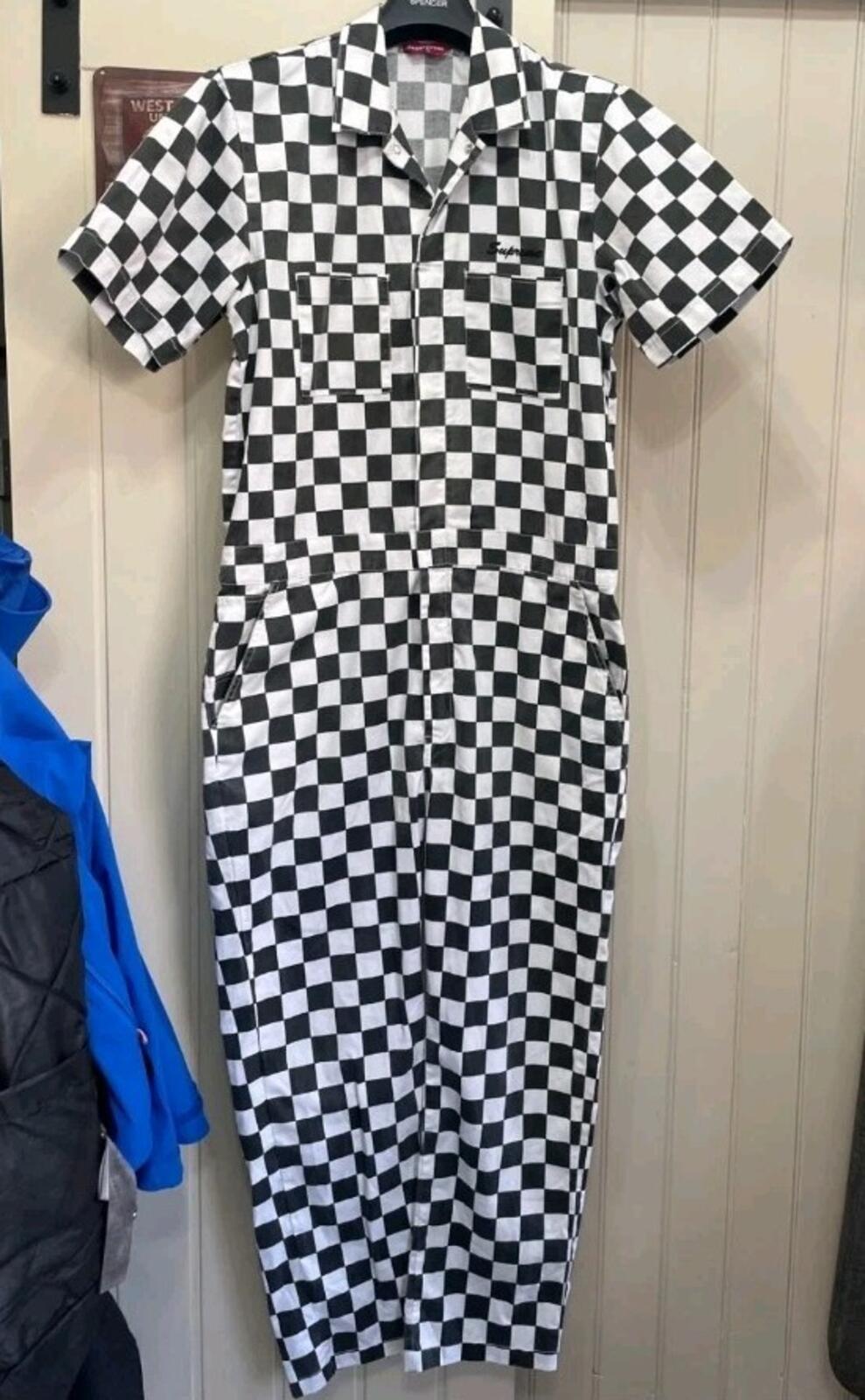 Mono de vuelo Supreme Overalls SS17 a cuadros Talla M
