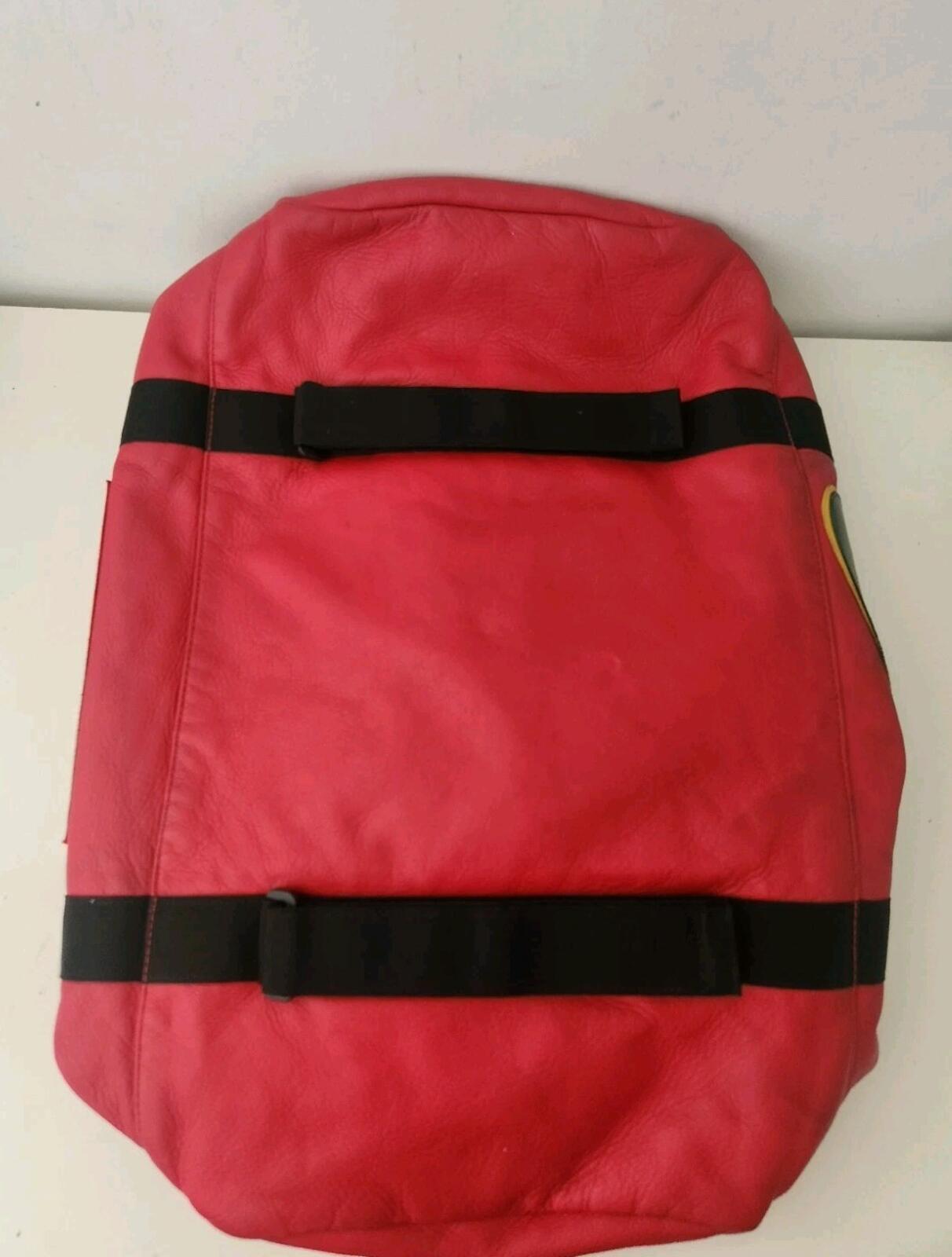 FW19 Supreme x Nike Leather duffle bag box logo Premium Cowhide