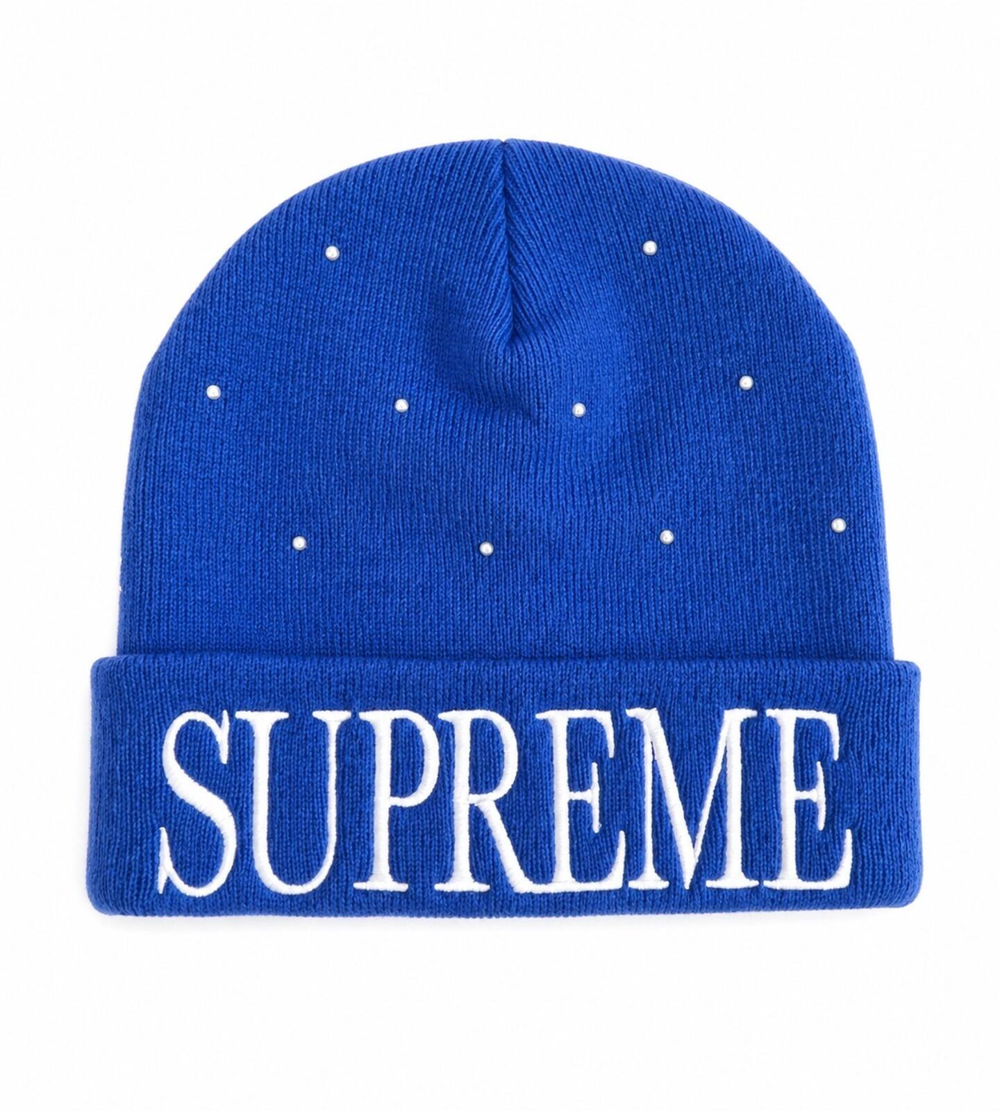 FW18 Supreme Studded Beanie Royal