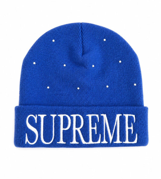 FW18 Supreme Studded Beanie Royal