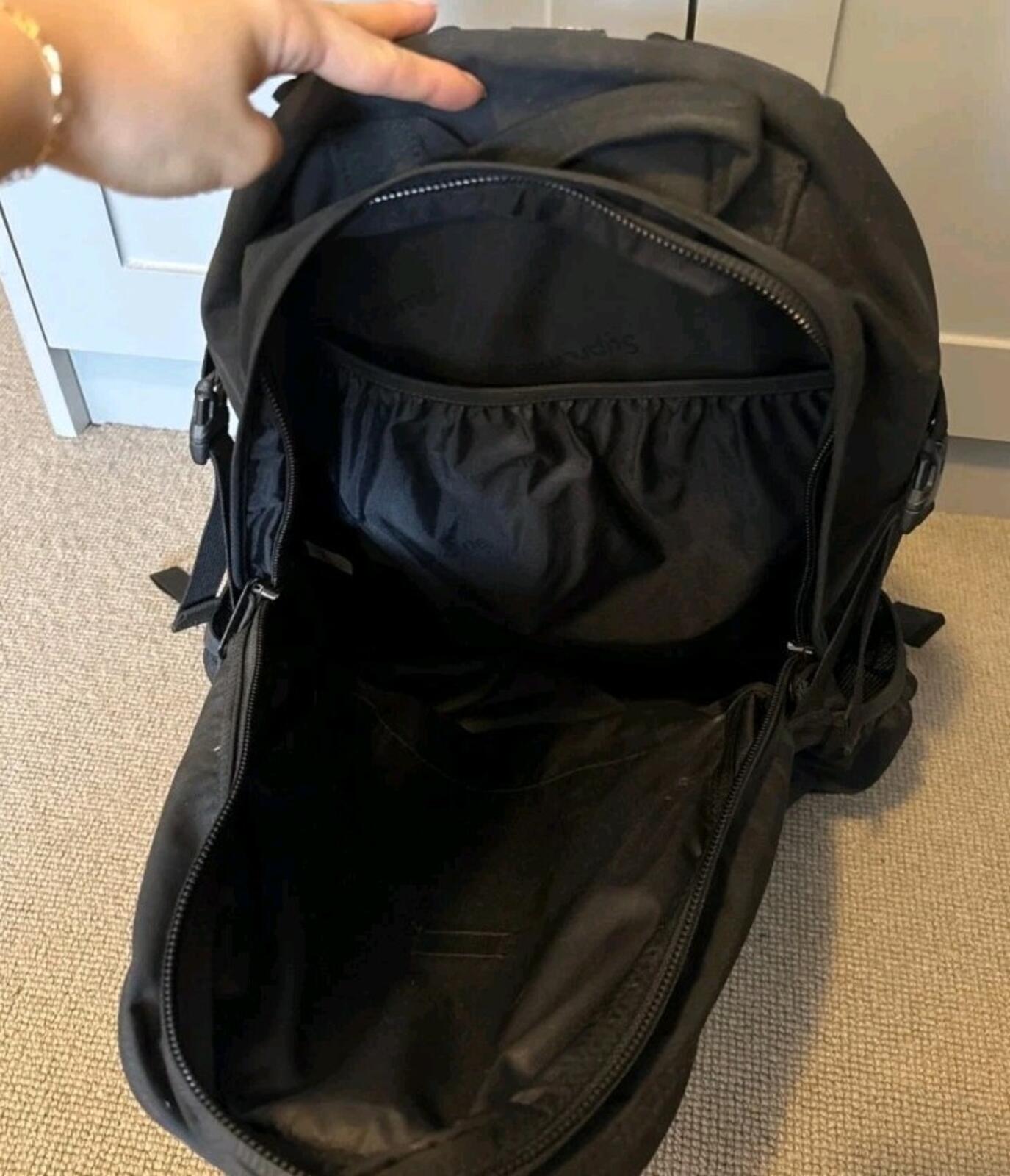 FW22 Supreme Backpack Black Water Resistant Bag