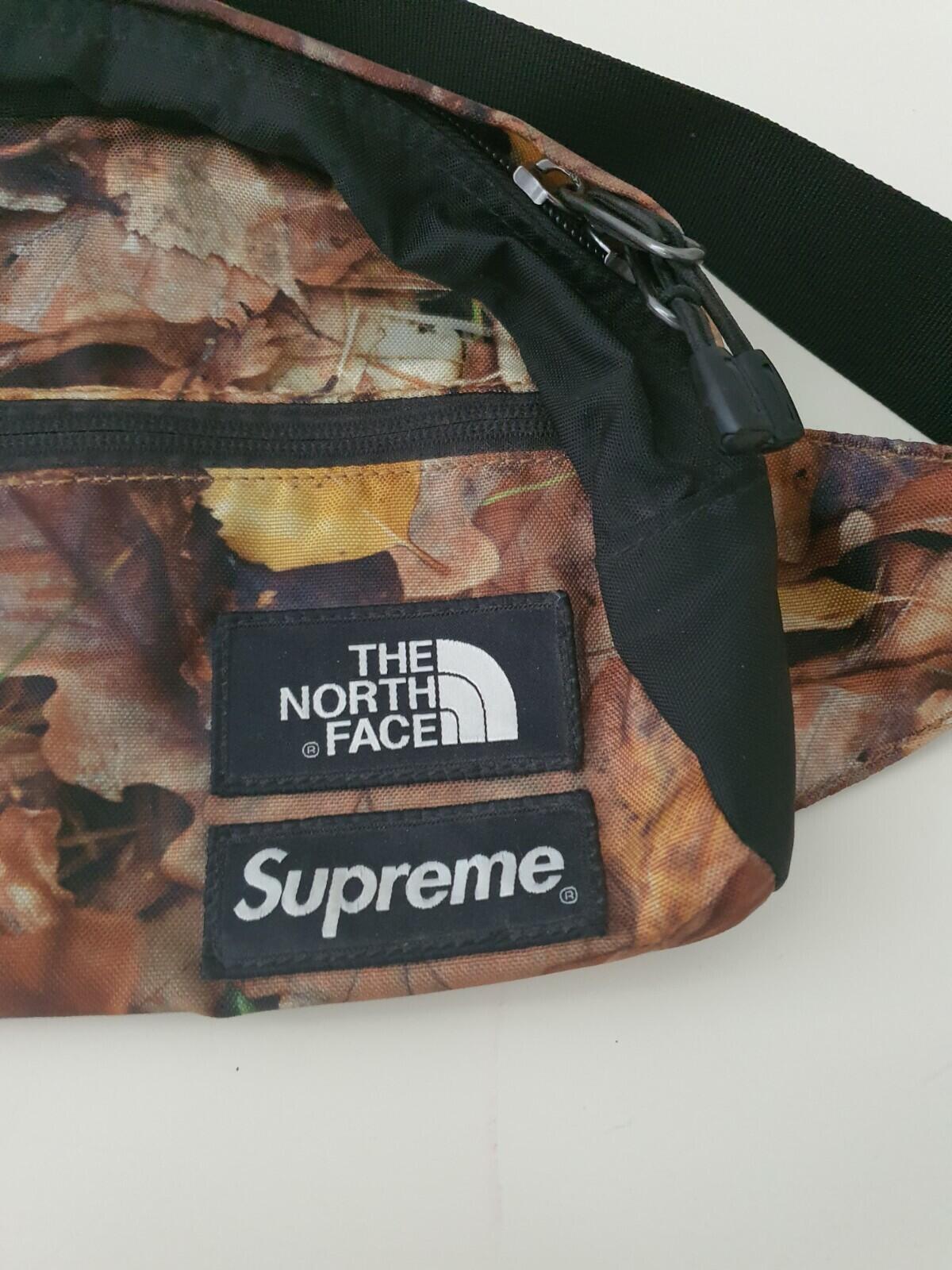 FW16 Supreme x The North Face Roo II lumbar pack waist shoulder bag leaves