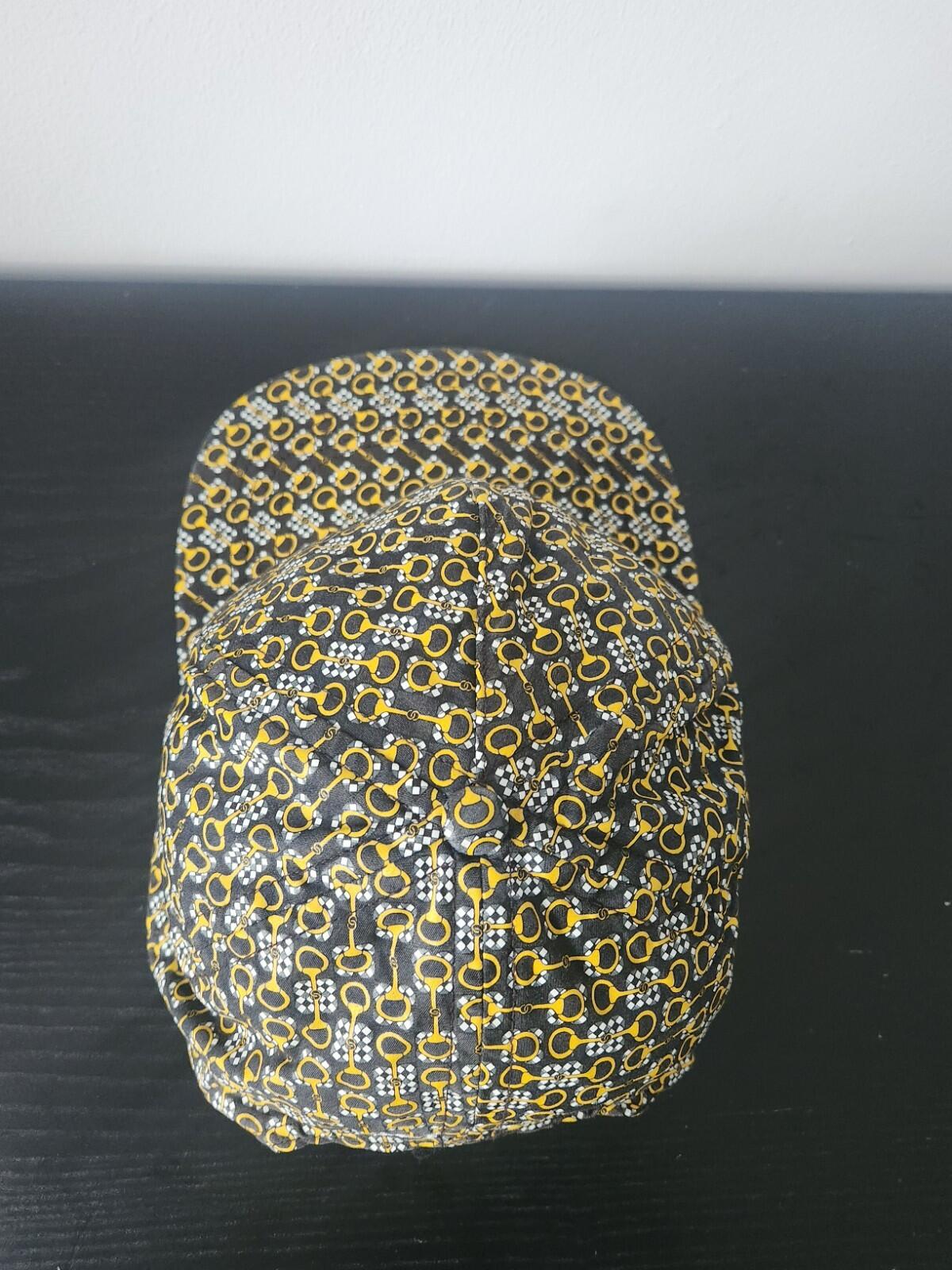 SS12 Supreme Supreme Links 5- Panel Black Yellow Vintage Cap 2012 Hat Made USA