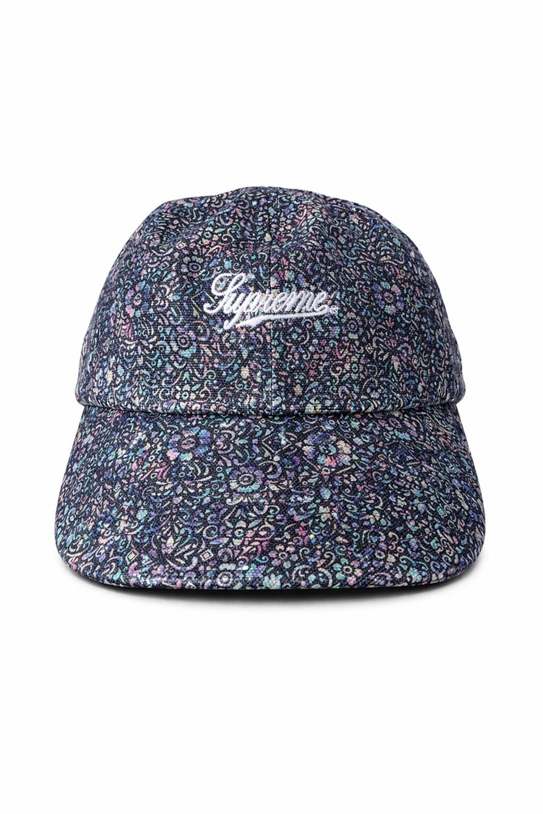 FW21 Supreme Liberty Floral 6-panel Cap Blue